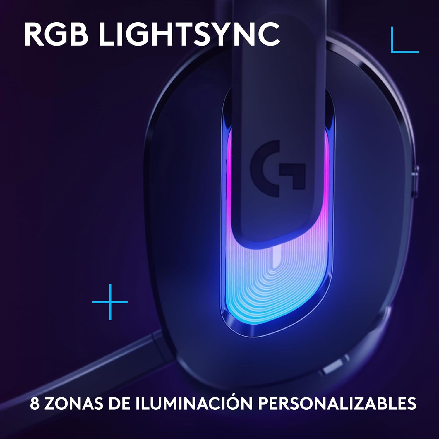 AUDIFONO GAMER CON MICROFONO LOGITECH G522 LIGHTSPEED BLACK - 2