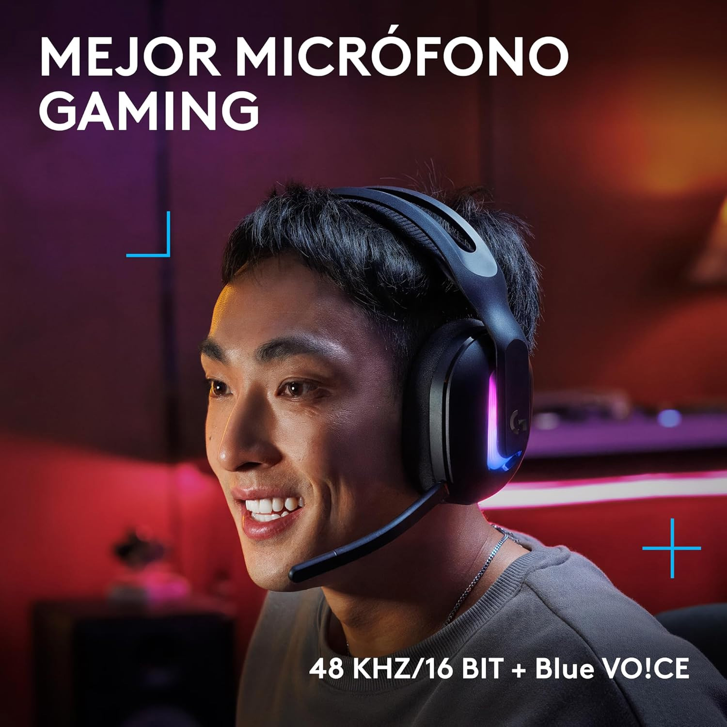 AUDIFONO GAMER CON MICROFONO LOGITECH G522 LIGHTSPEED BLACK - 3
