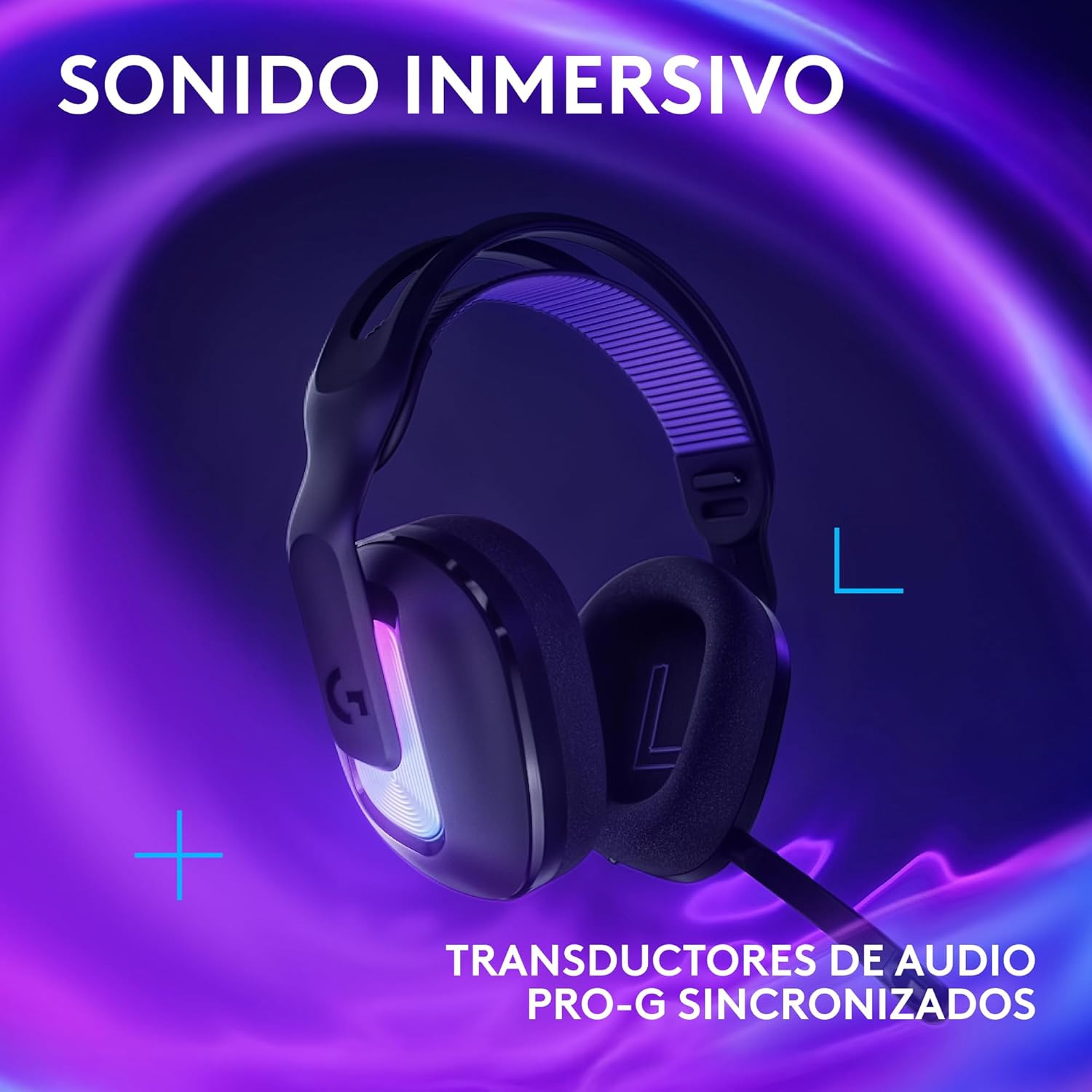 AUDIFONO GAMER CON MICROFONO LOGITECH G522 LIGHTSPEED BLACK - 4