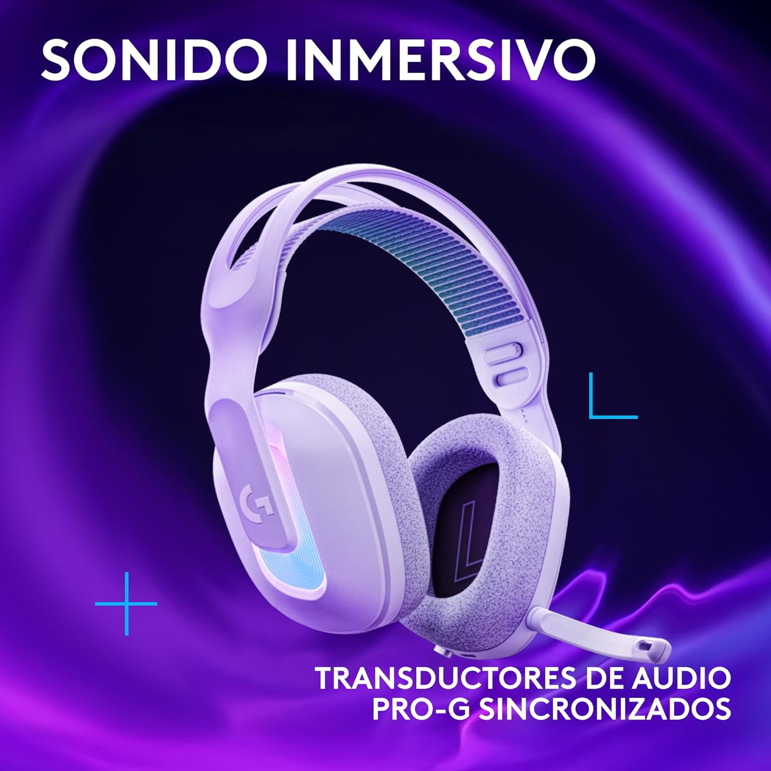 AUDIFONO GAMER CON MICROFONO LOGITECH G522 LIGHTSPEED WHITE - 4