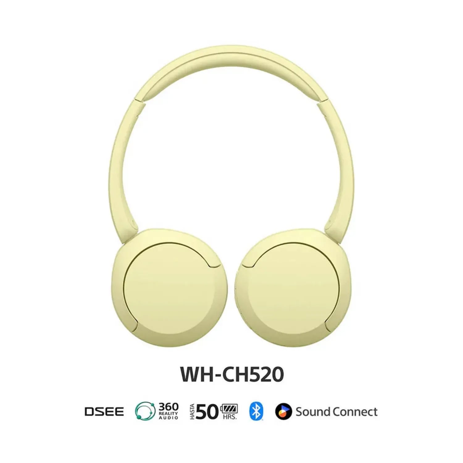 AUDIFONOS SONY INALAMBRICOS BLUETOOTH WH-CH520 AMARILLO - 2