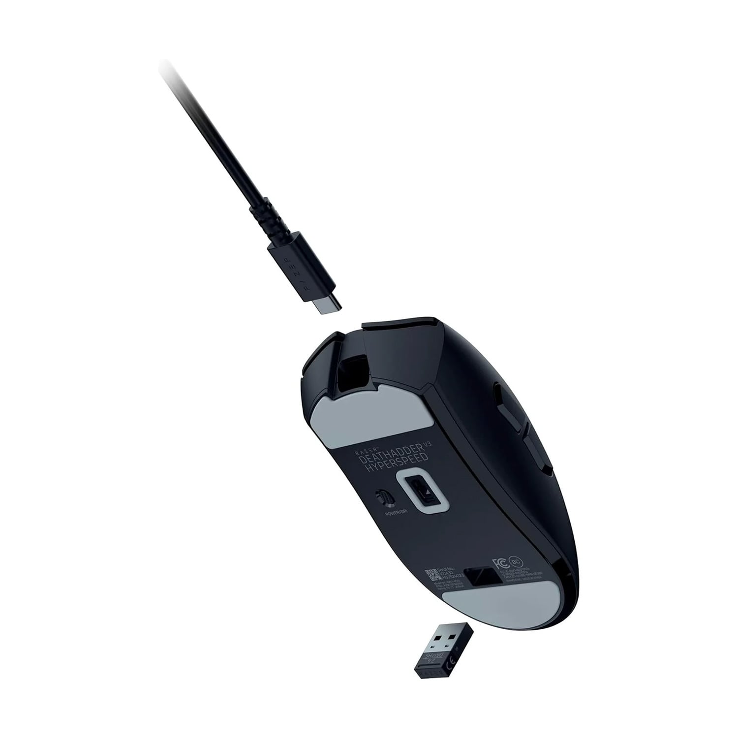 MOUSE GAMER RAZER DEATHADDER V3 HYPERSPEED 26K DPI BLACK - 3