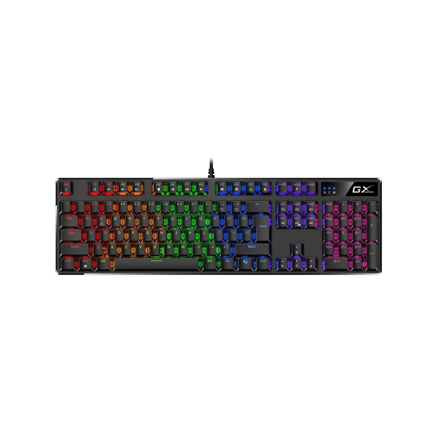TECLADO GAMER GENIUS GX SCORPION K12 RGB US MECHANICAL USB AI COPILOT BLACK - 1