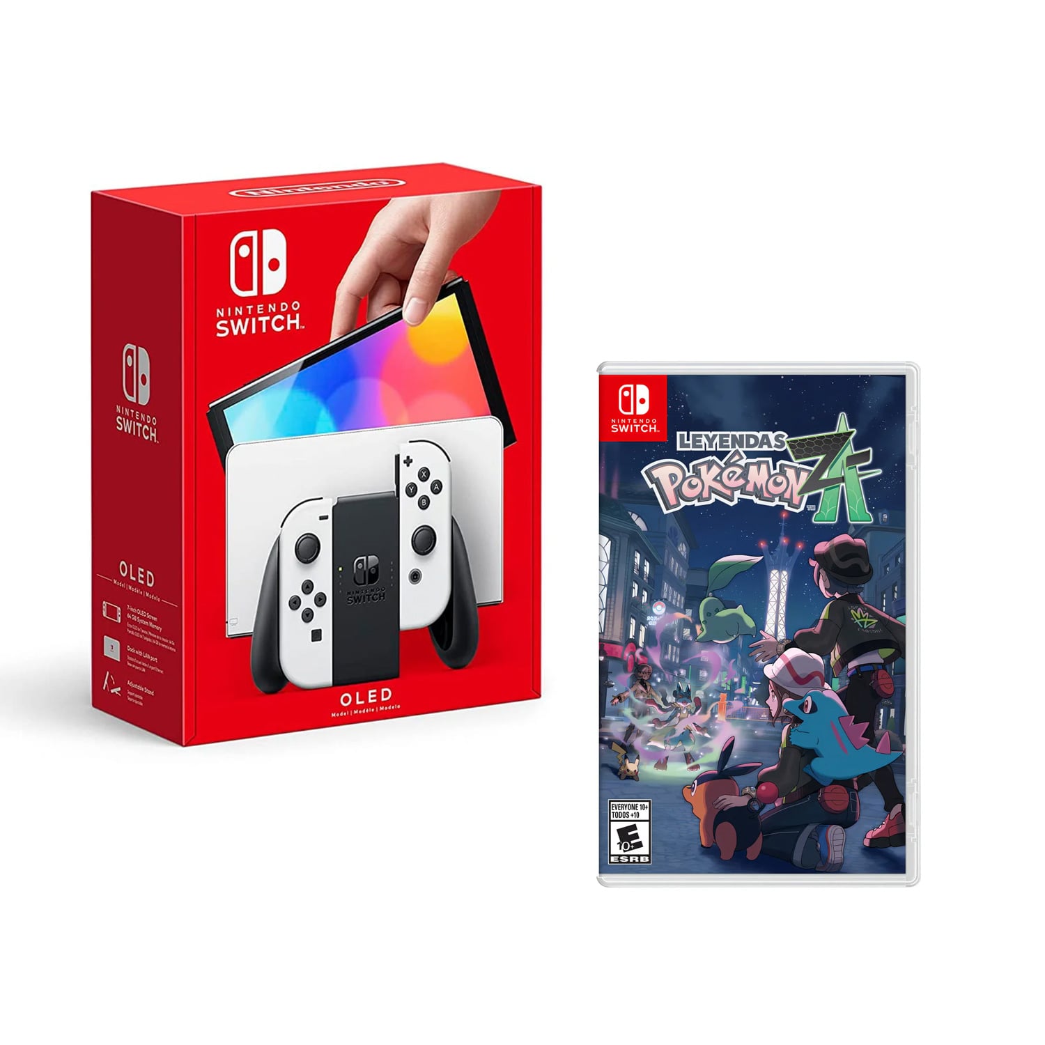 NINTENDO SWITCH MODELO OLED BLANCO + POKEMON LEGENDS: Z-A - 1