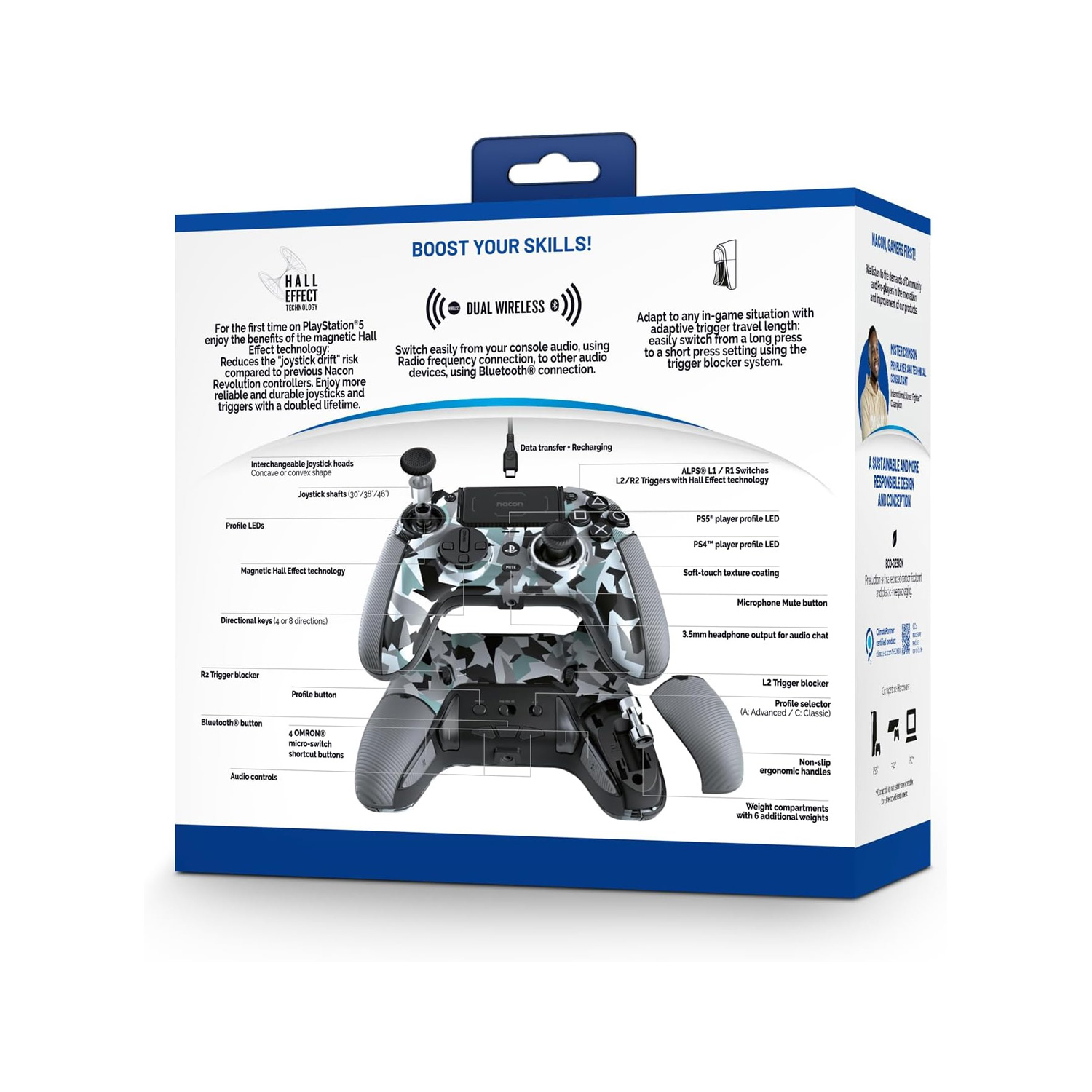 MANDO NACON REVOLUTION 5 PRO WIRELESS CONTROLLER CAMUFLADO GRIS - 6