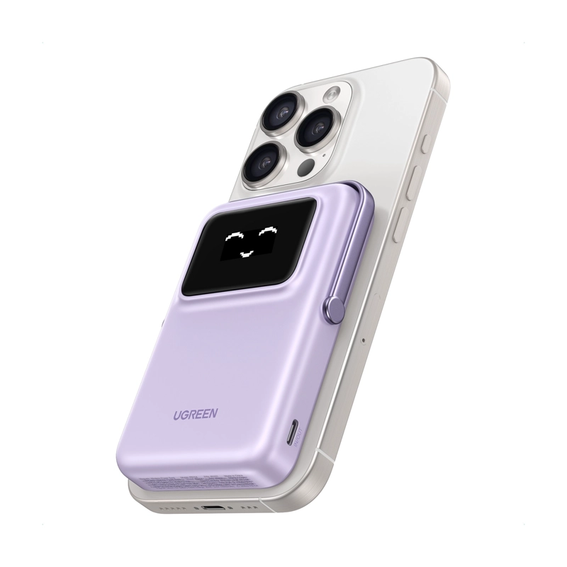 POWER BANK UGREEN INALAMBRICO MAGNETICO 10000MAH UNO PB764-45337 MORADO - 3