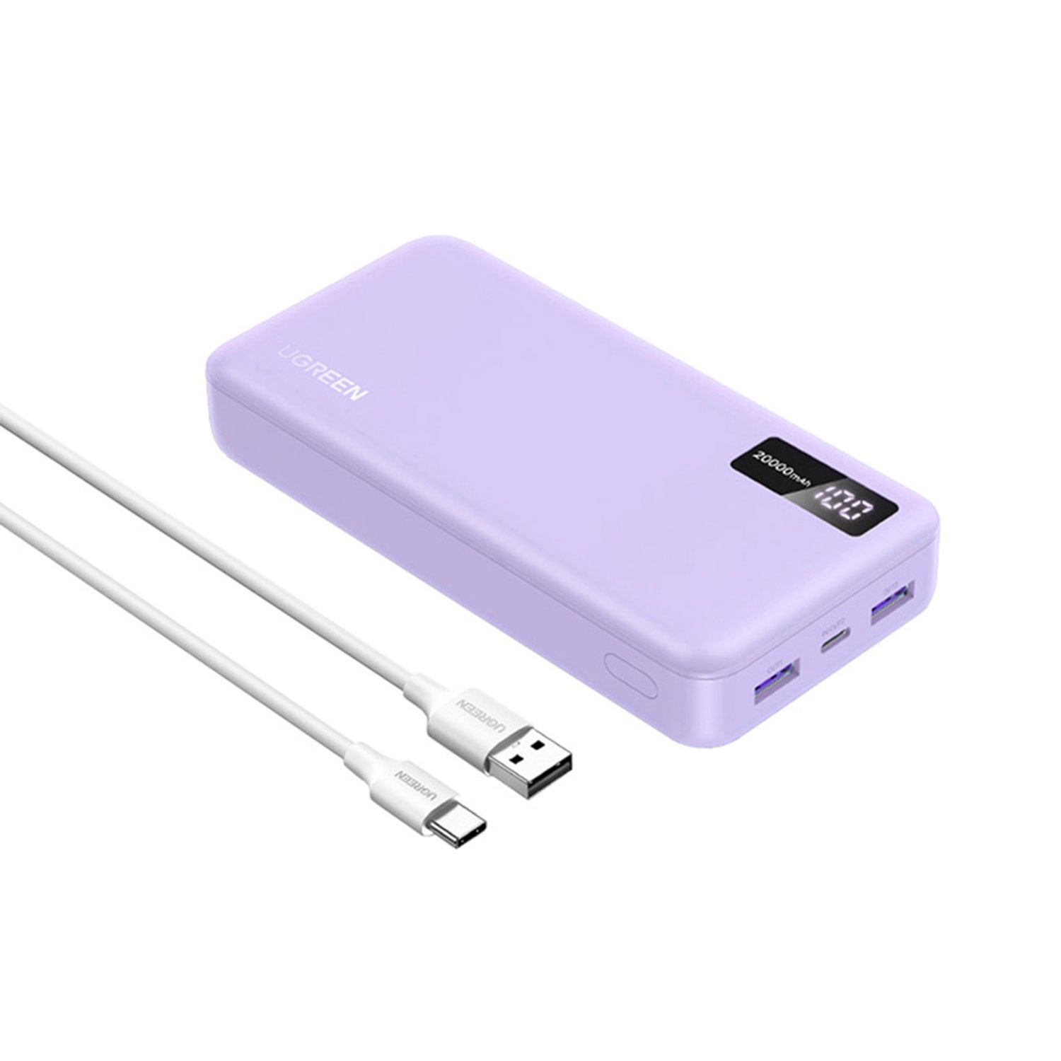 POWER BANK UGREEN CARGA RAPIDA 20000 MAH 20W MORADO PB312-65590B - 2