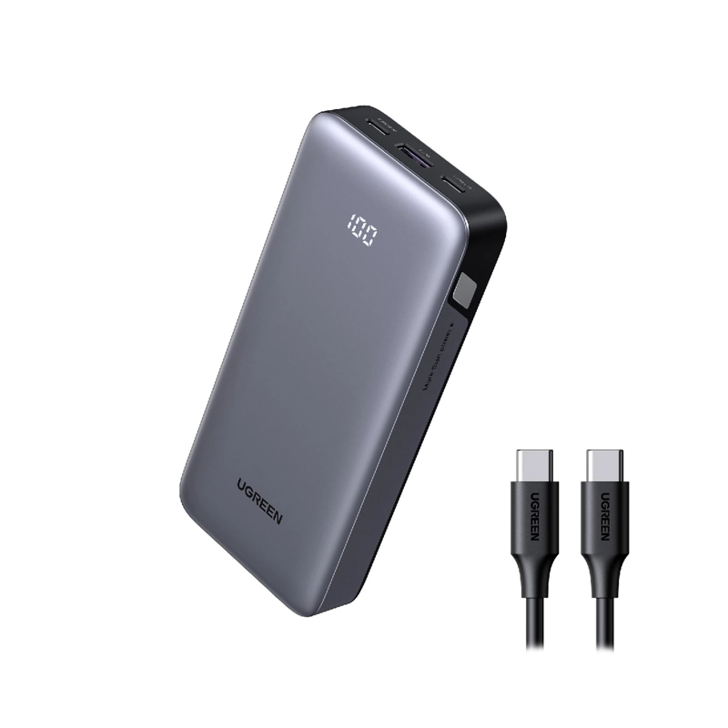 POWER BANK UGREEN 30W CARGA RÁPIDA 20000MAH NEGRO PB532 55989B - 1