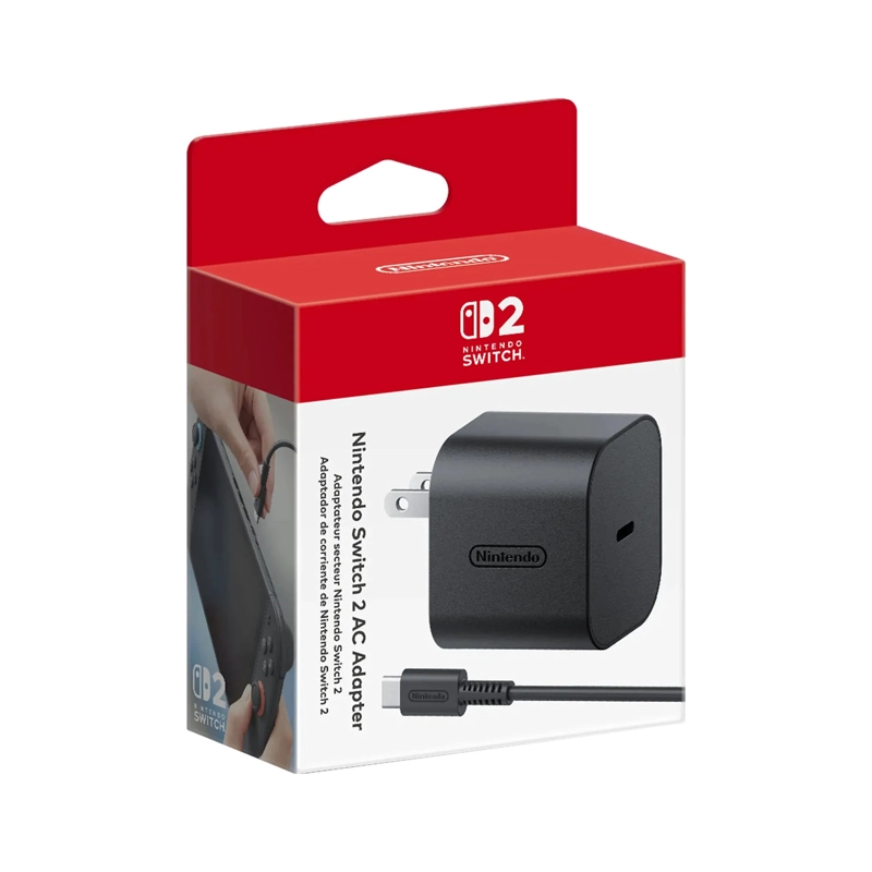 ADAPTADOR DE CORRIENTE AC PARA NINTENDO SWITCH 2 NEGRO - 4