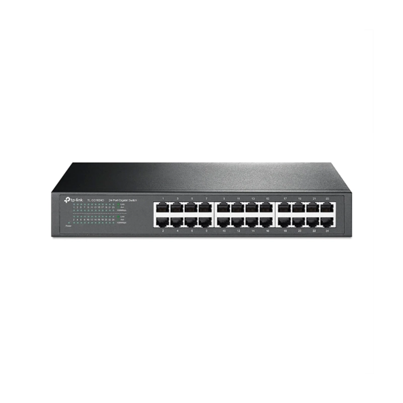 SWITCH TP-LINK 24 PUERTOS RJ45 48GBPS TL-SG1024D NEGRO - 1