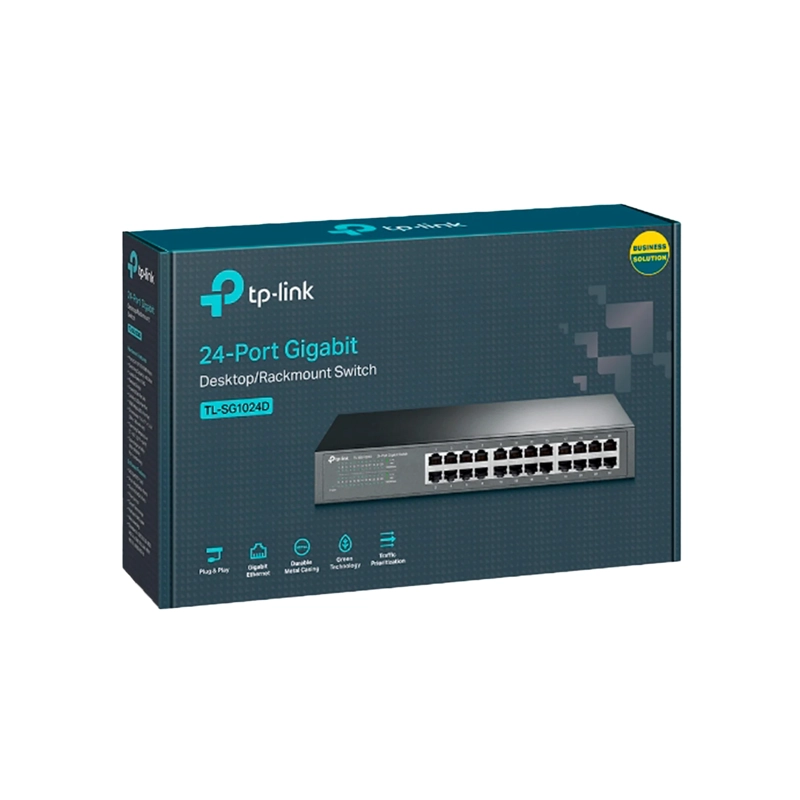 SWITCH TP-LINK 24 PUERTOS RJ45 48GBPS TL-SG1024D NEGRO - 4