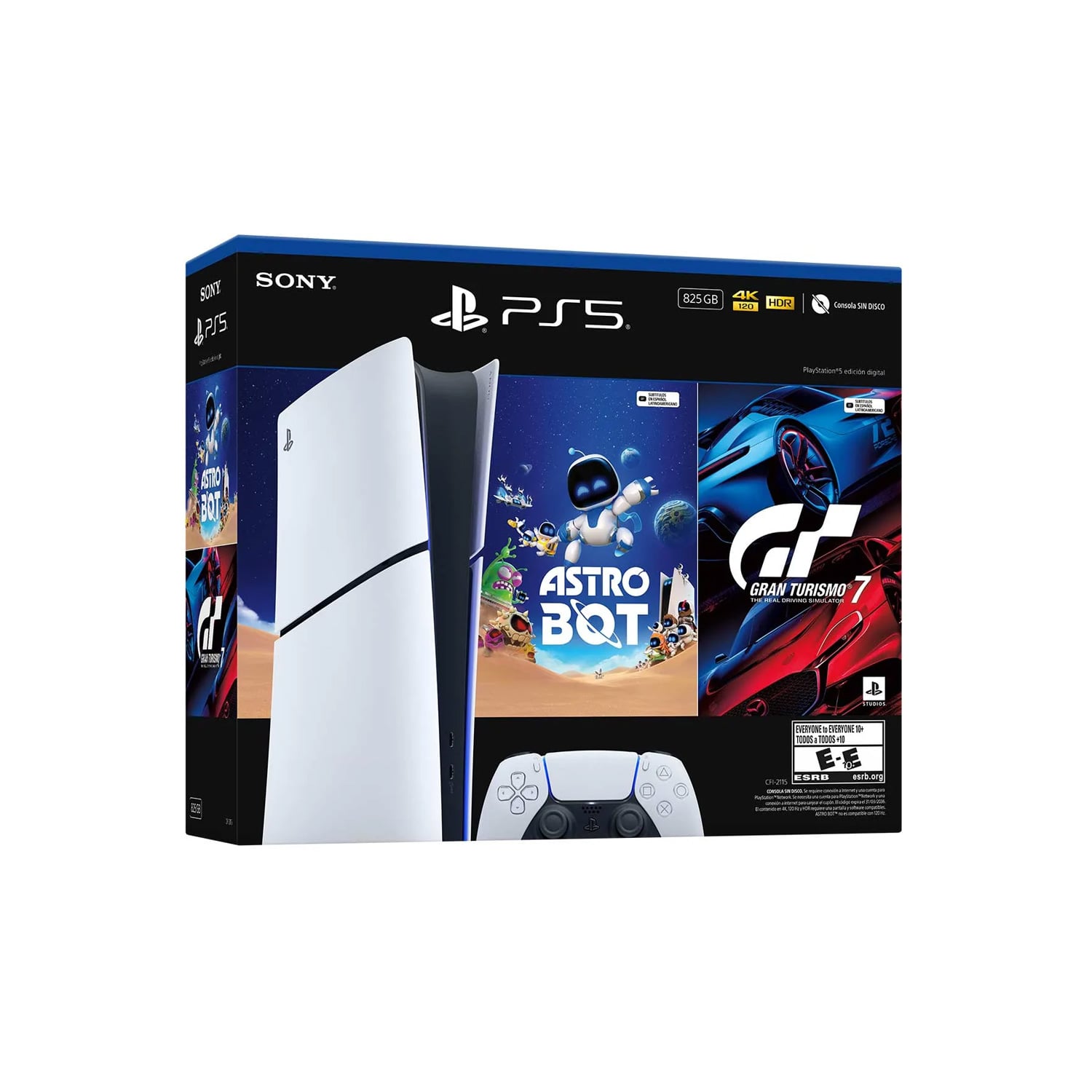 CONSOLA PLAYSTATION 5 SLIM DIGITAL BUNDLE ASTRO BOT Y GRAN TURISMO 7 - 1