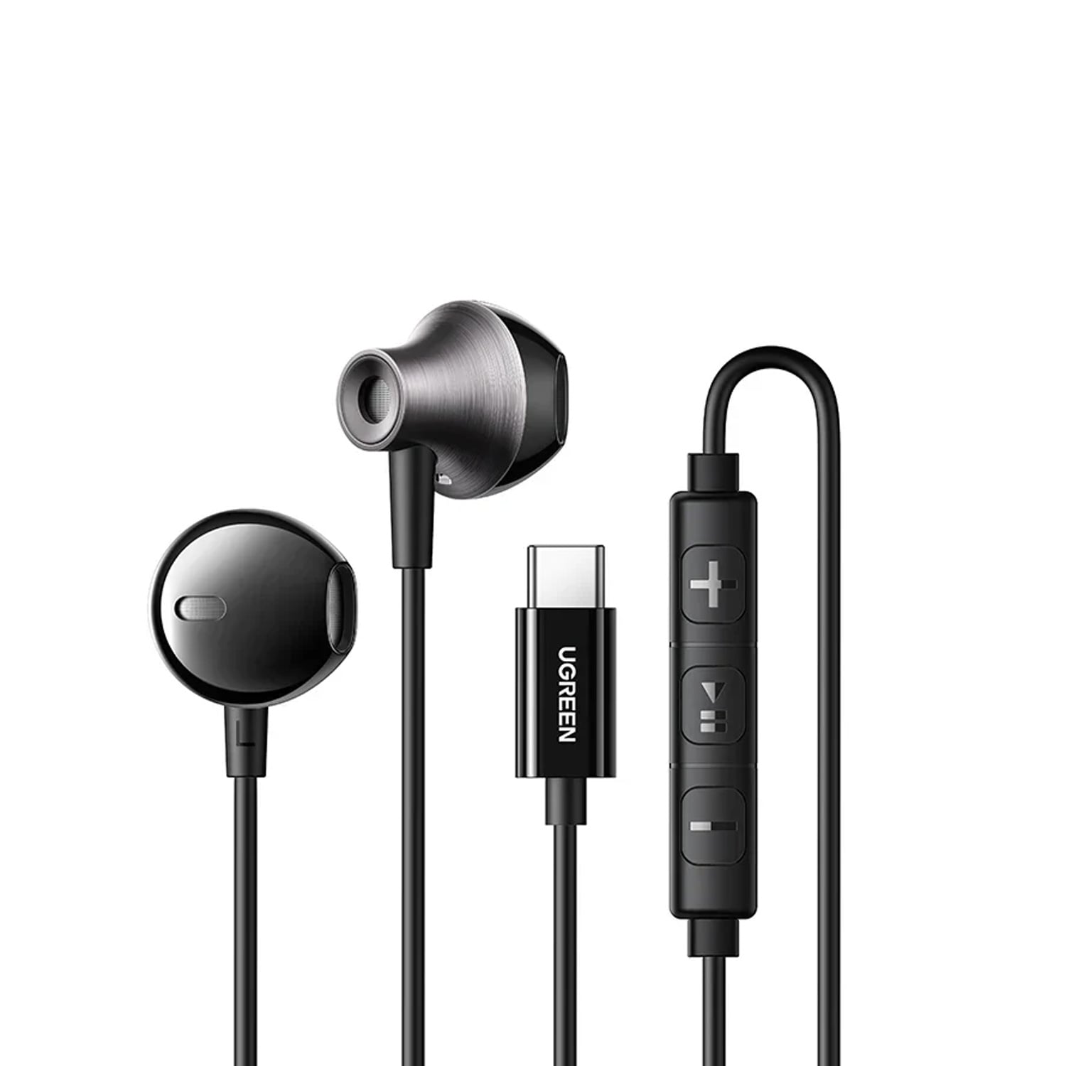 AUDIFONOS UGREEN CON CONECTOR USB-C EP106 35756 NEGRO - 1