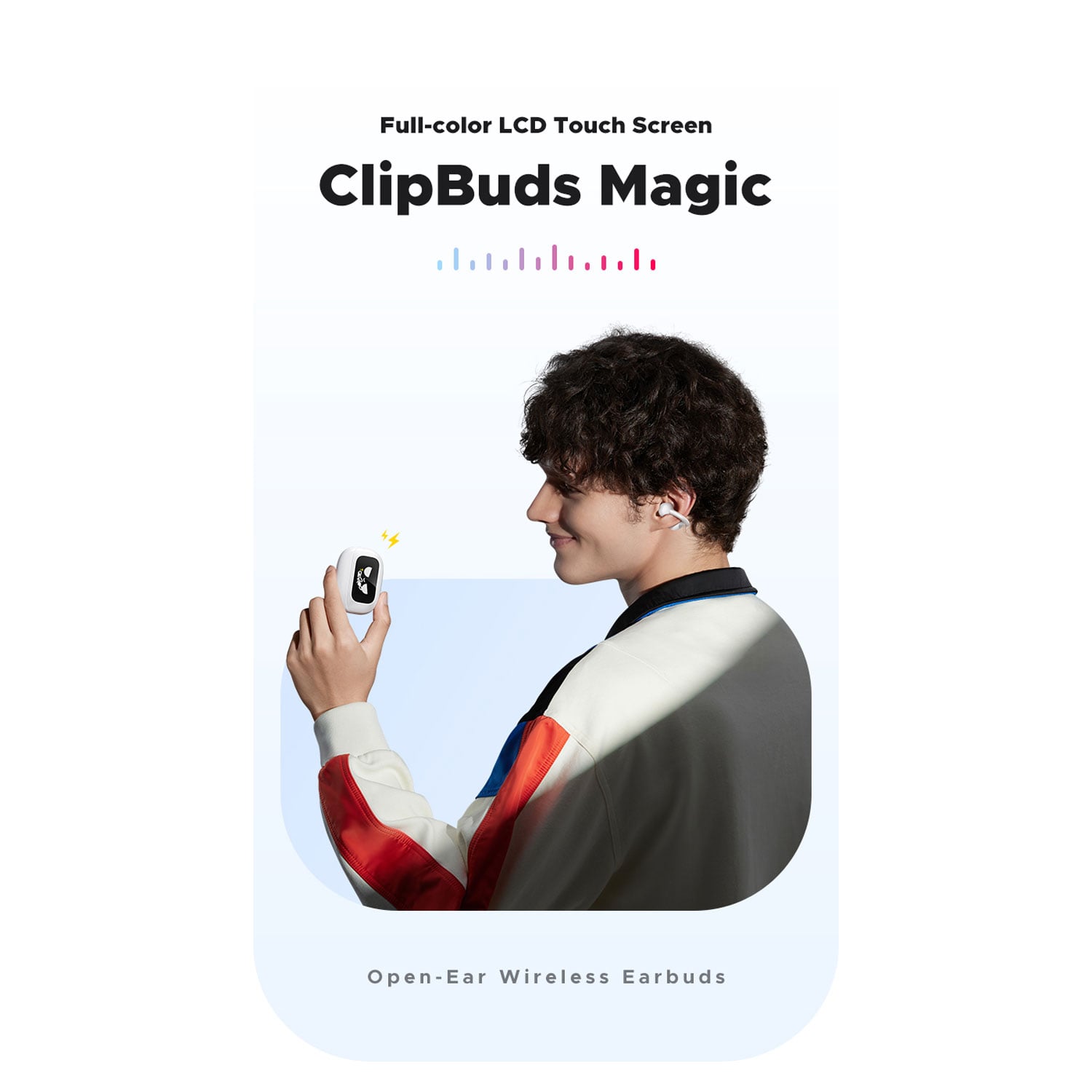AUDIFONOS UGREEN CLIPBUDS MAGIC TRUE WIRELESS BLUETOOTH WHITE WS208 55136 - 2