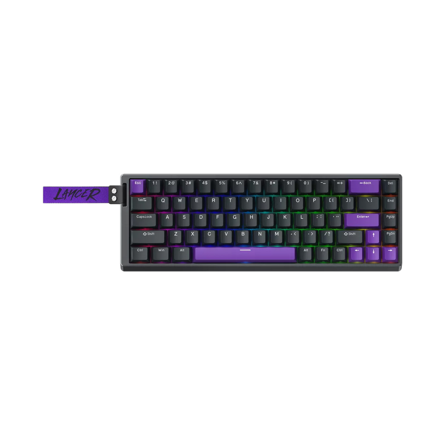 TECLADO GAMER MACHENIKE LANCER 68 PRO WIRED HYPERMYTH MAGNETIC SWITCH GREY - 1