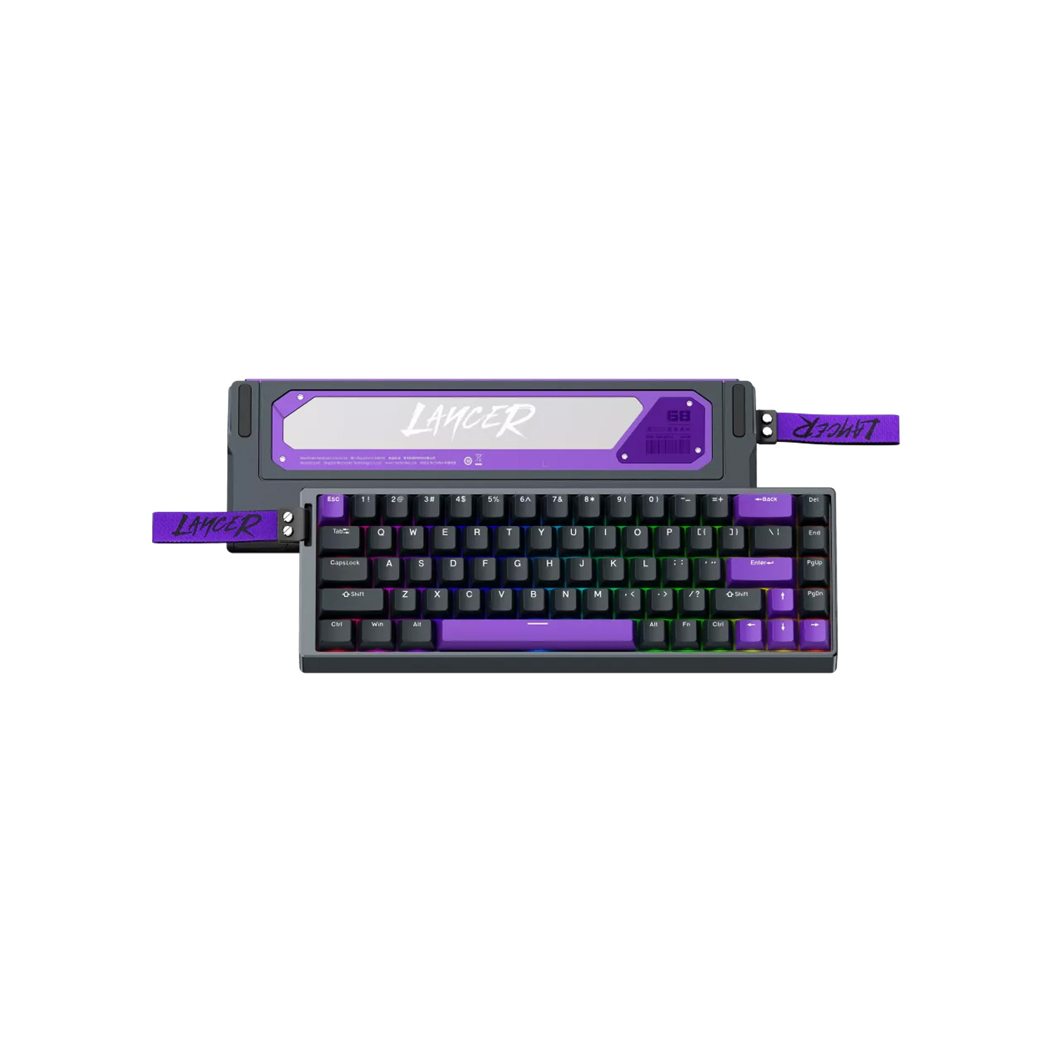 TECLADO GAMER MACHENIKE LANCER 68 PRO WIRED HYPERMYTH MAGNETIC SWITCH GREY - 4
