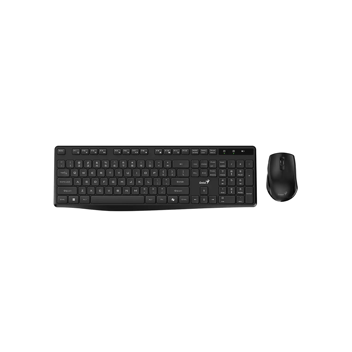 KIT TECLADO + MOUSE GENIUS KM-8206S WIRELESS 2.4HZ AI COPILOT SP NEGRO - 1