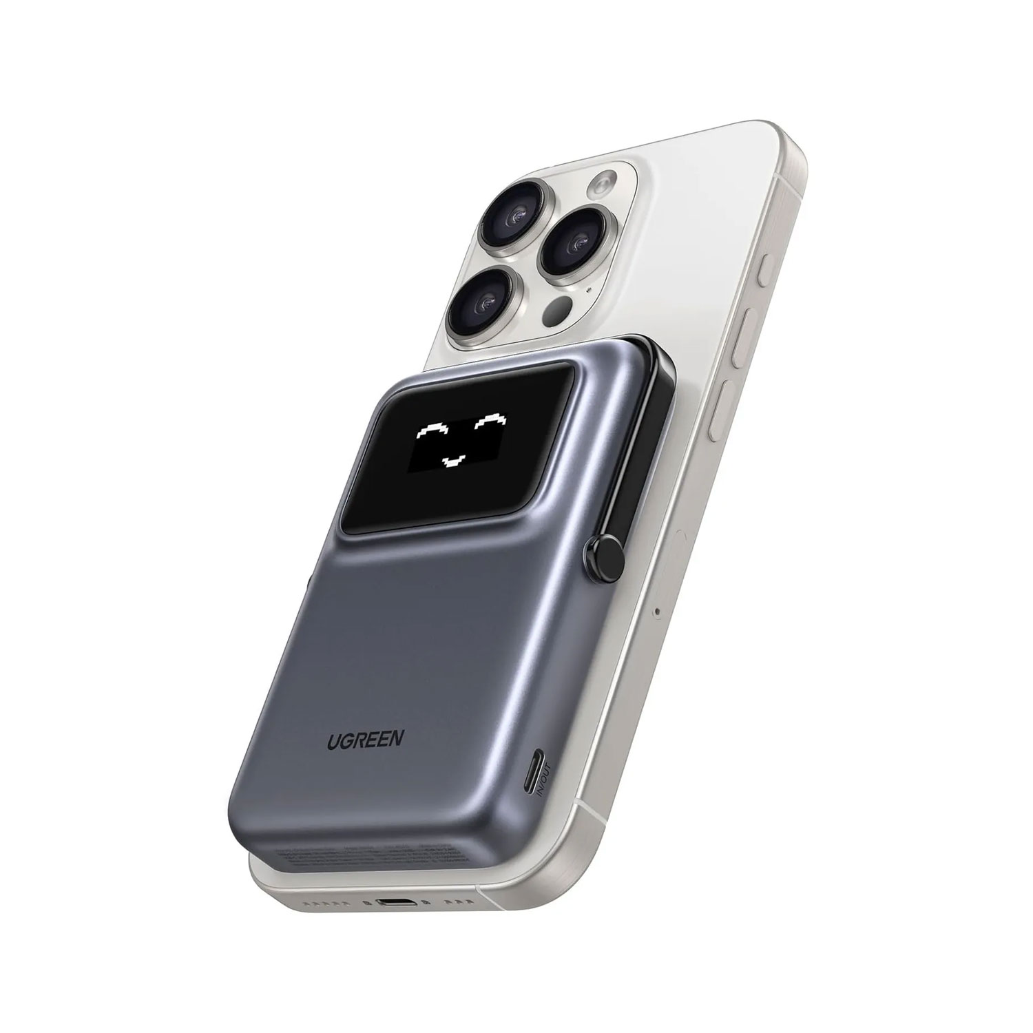 POWER BANK UGREEN INALAMBRICO UNO 10000 MAH MAGNETICO PB572 45327 GRIS - 2