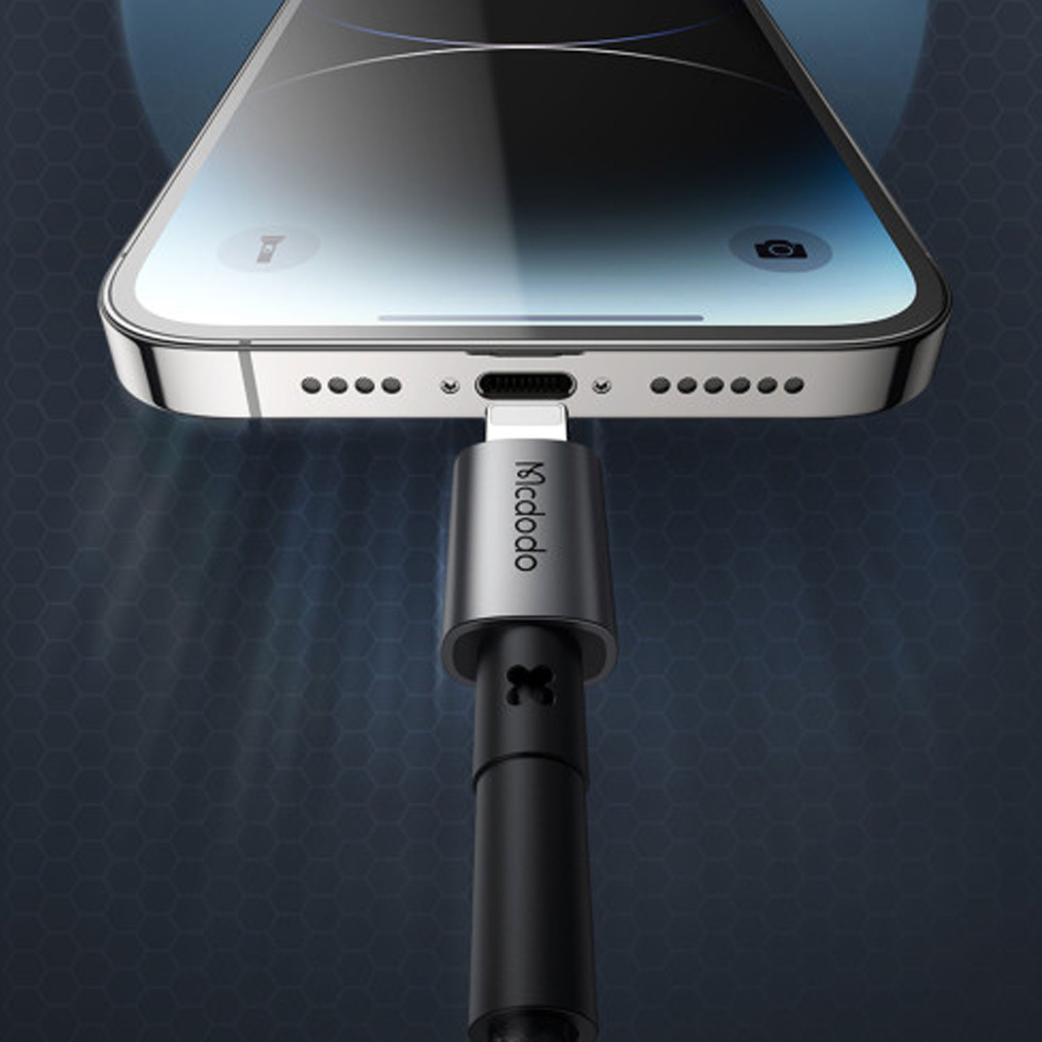 CABLE DE DATOS MCDODO CA-358-3581-NCB0 3A LIGHTNING USB-A 1.8M 5.9FT BLACK - 5
