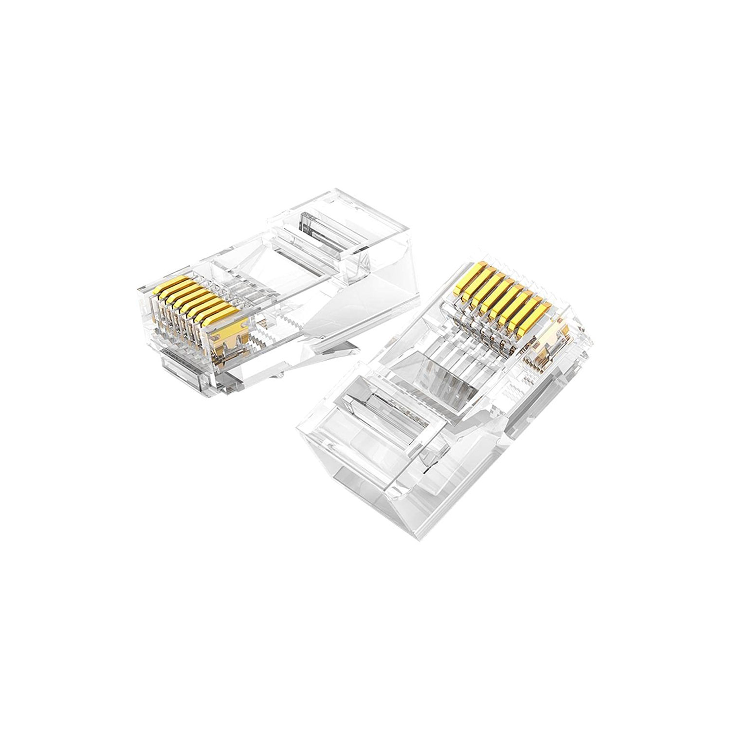 CONECTOR PLUG CAT 6 UGREEN X100UN RJ45 8P8C TRANSPARENTE NW120-60558 - 1