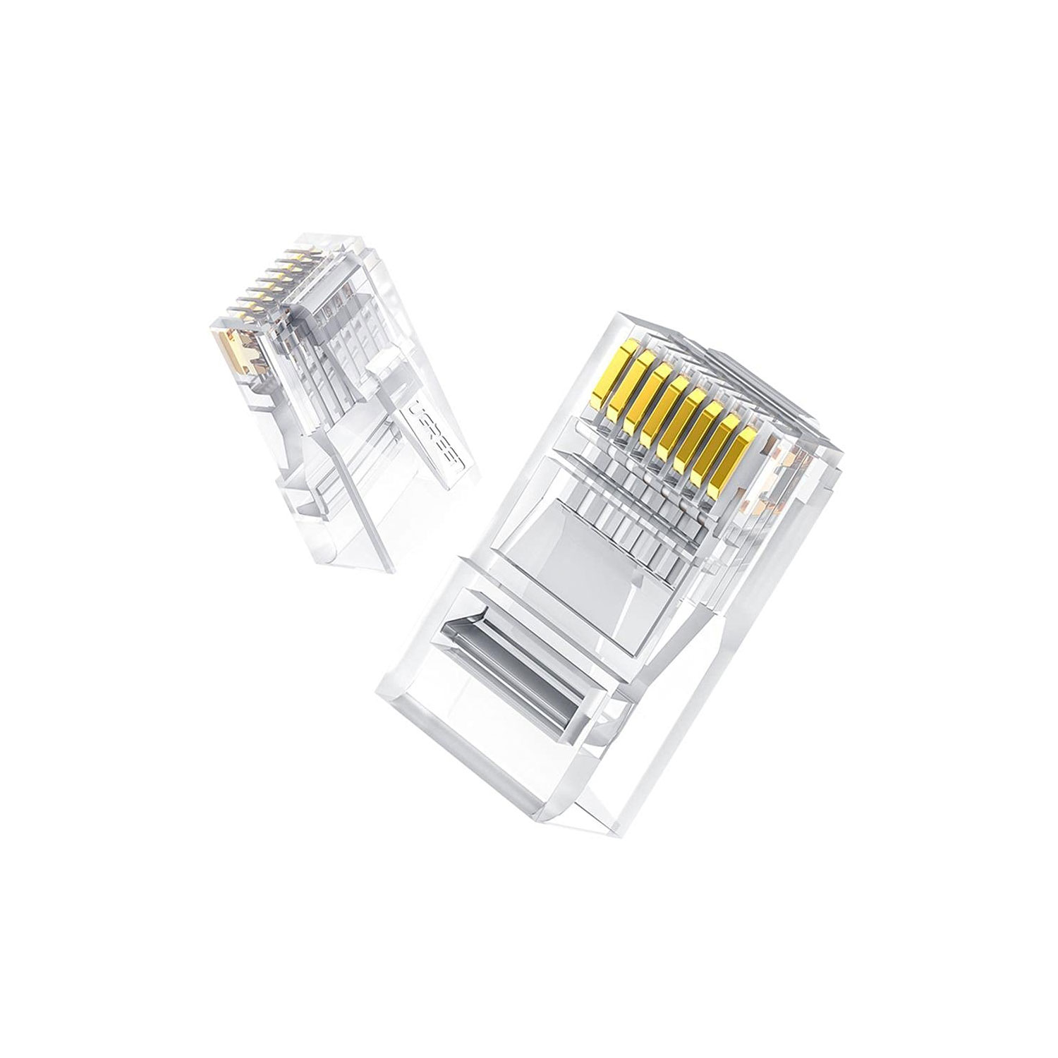 CONECTOR PLUG CAT 6 UGREEN X100UN RJ45 8P8C TRANSPARENTE NW120-60558 - 2