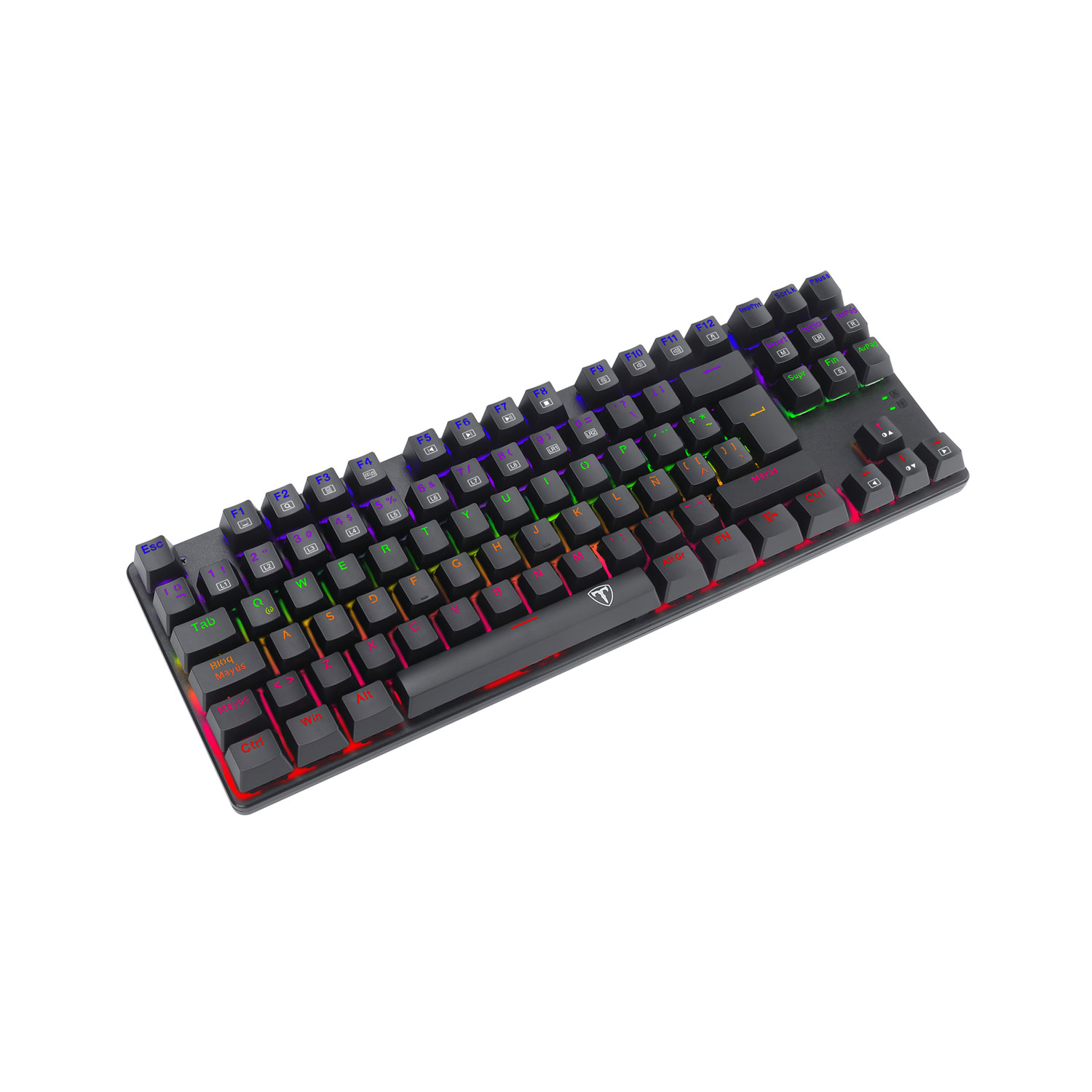 TECLADO MECÁNICO T-DAGGER T-TGK313G-LIT BORA LITE RAINBOW ESPAÑOL RED SWITCH - 3