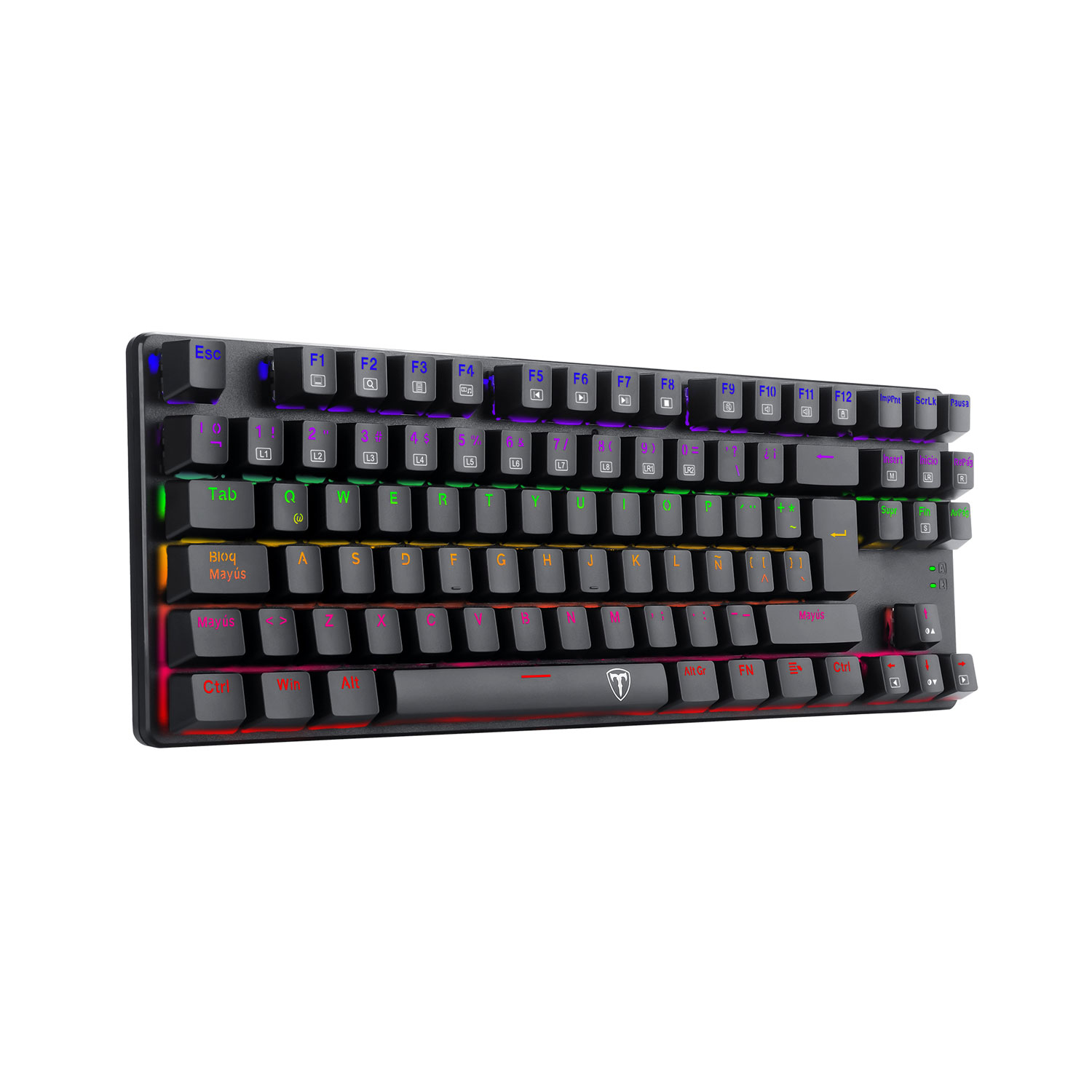 TECLADO MECÁNICO T-DAGGER T-TGK313G-LIT BORA LITE RAINBOW ESPAÑOL RED SWITCH - 4