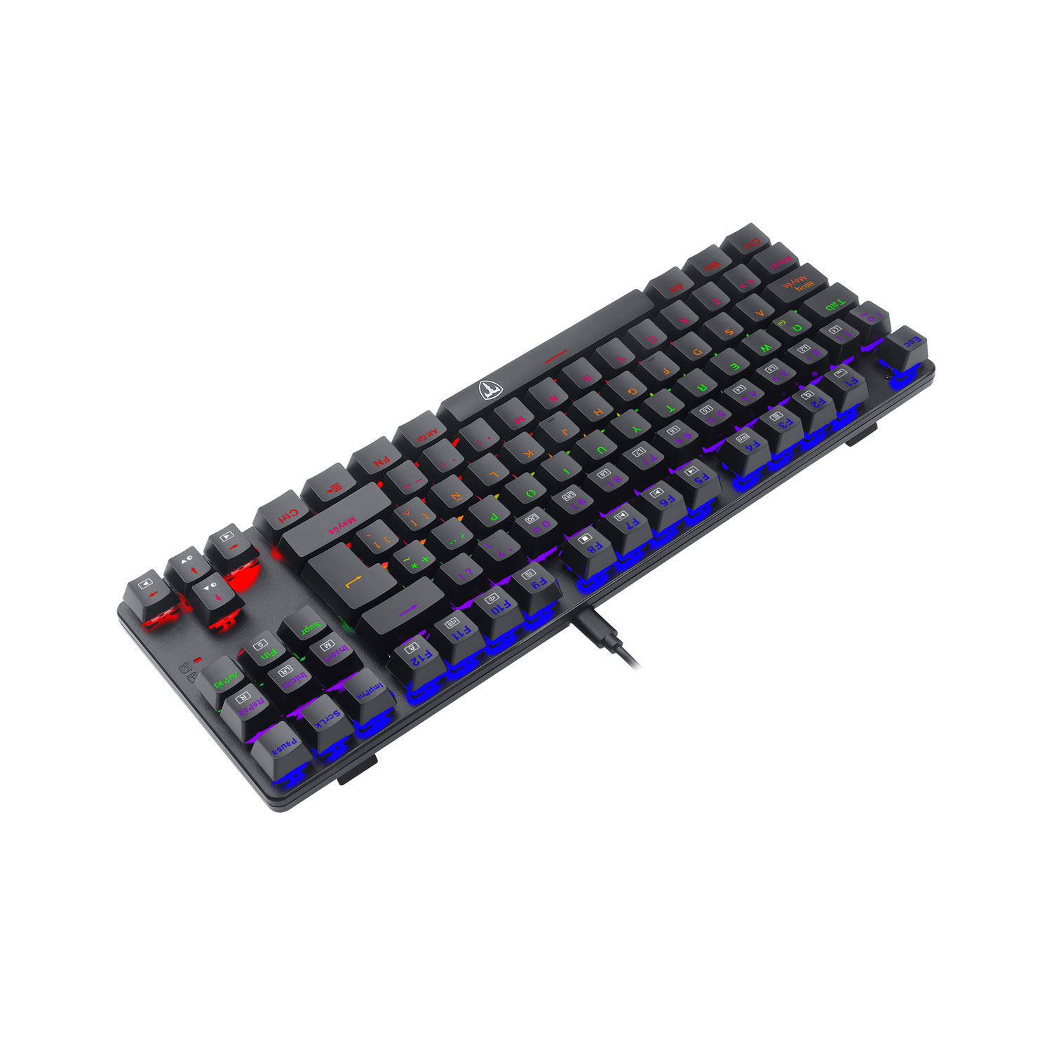 TECLADO MECÁNICO T-DAGGER T-TGK313G-LIT BORA LITE RAINBOW ESPAÑOL RED SWITCH - 5