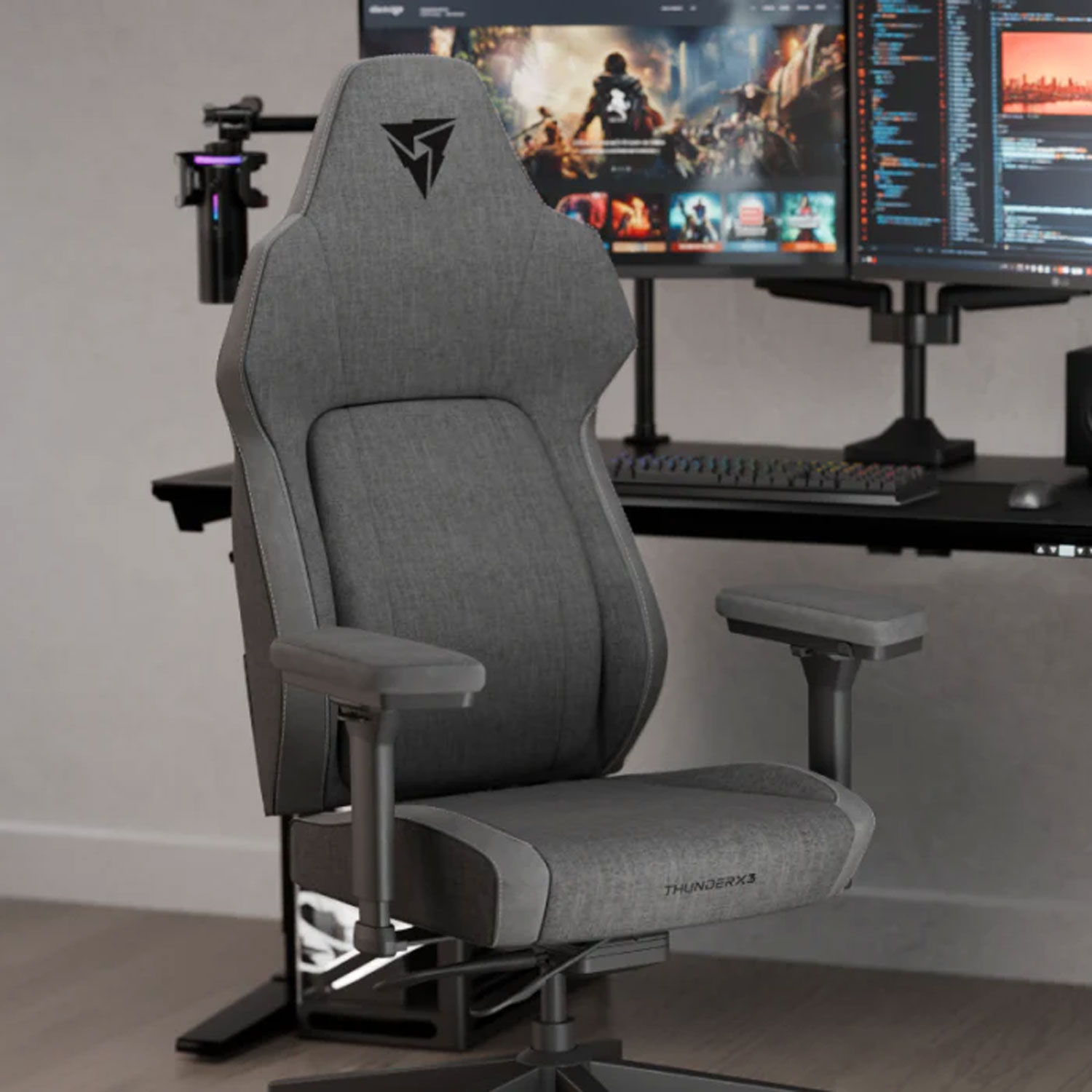 SILLA GAMER THUNDERX3 CORE SMART LOFT DARK GREY - 4