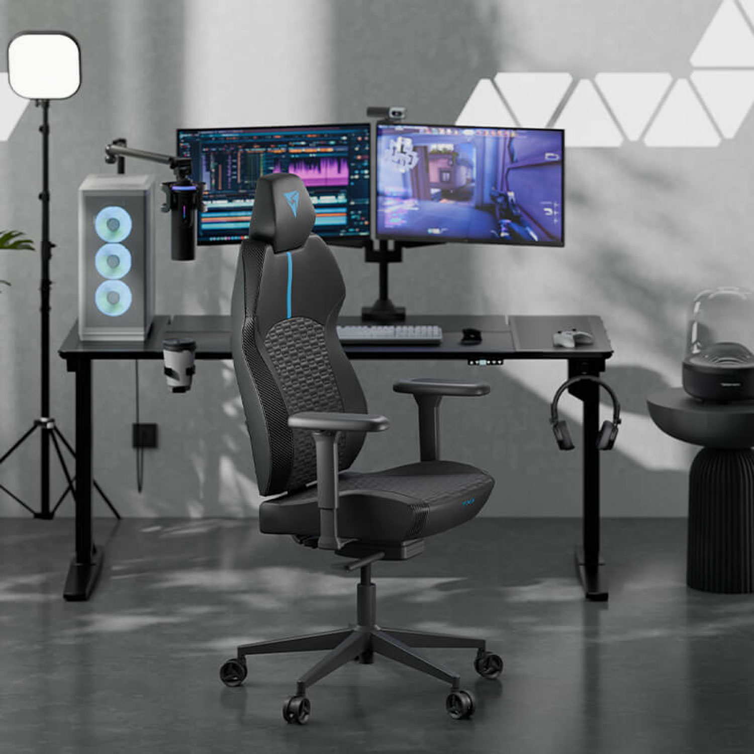 SILLA GAMER THUNDERX3 SOLO 360 RACER BLUE - 5