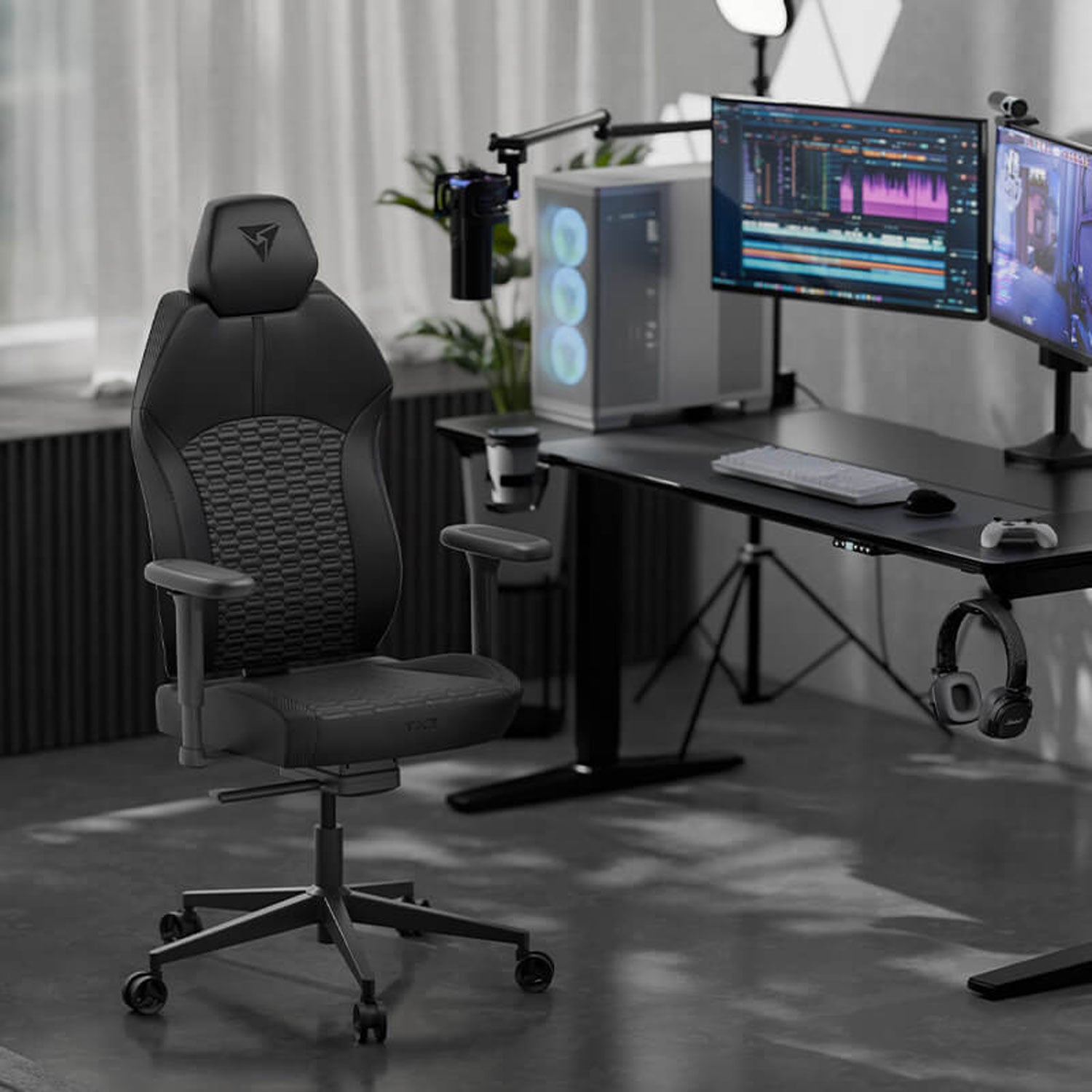 SILLA GAMER THUNDERX3 SOLO 360 RACER BLACK - 4