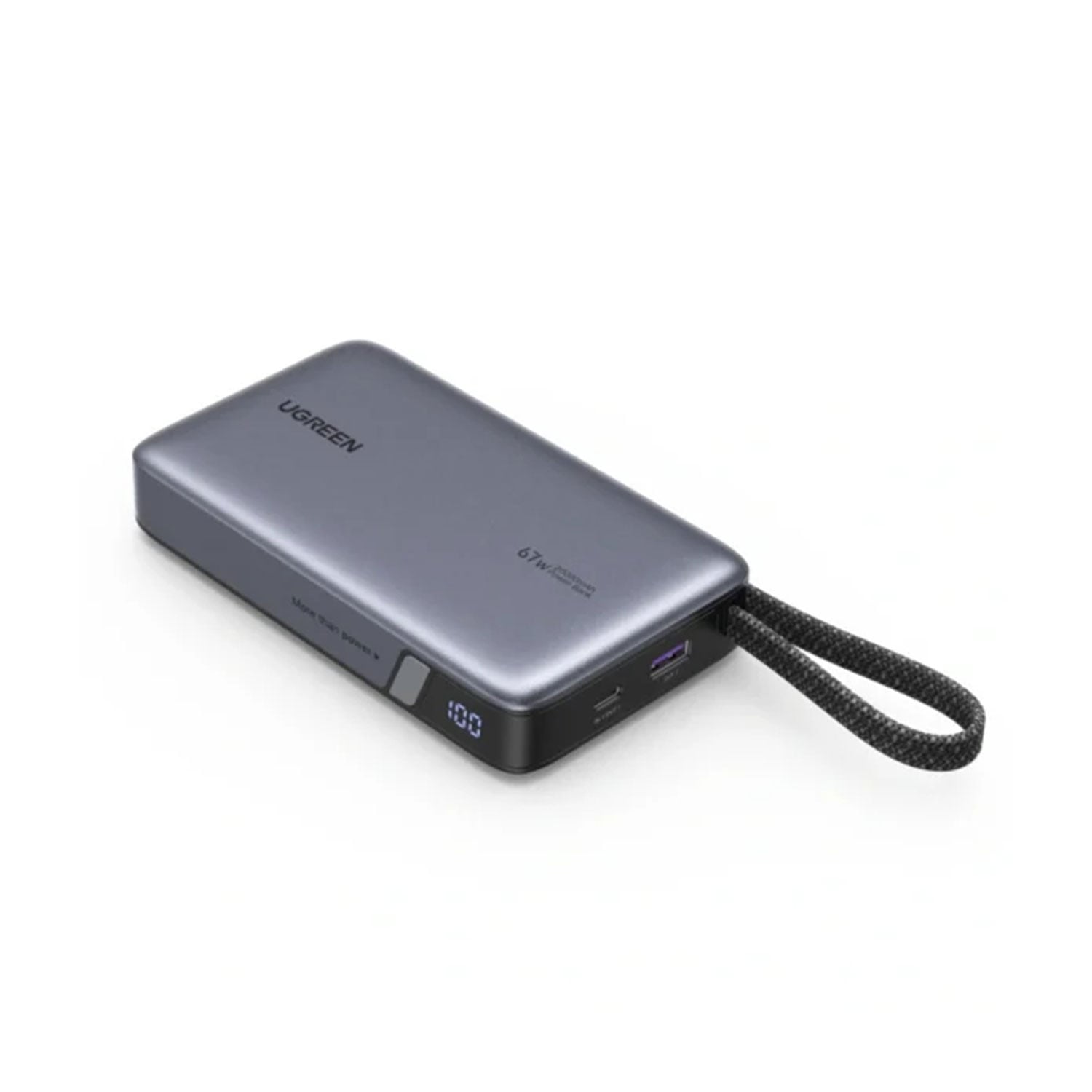 POWER BANK UGREEN 67W 20000 MAH CON CABLE INTEGRADO 55996B - 3