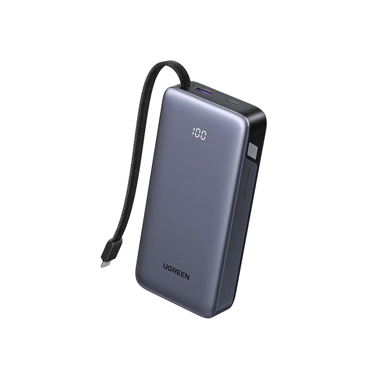 POWER BANK UGREEN 45W 20000 MAH CON CABLE INTEGRADO 55988B - 2