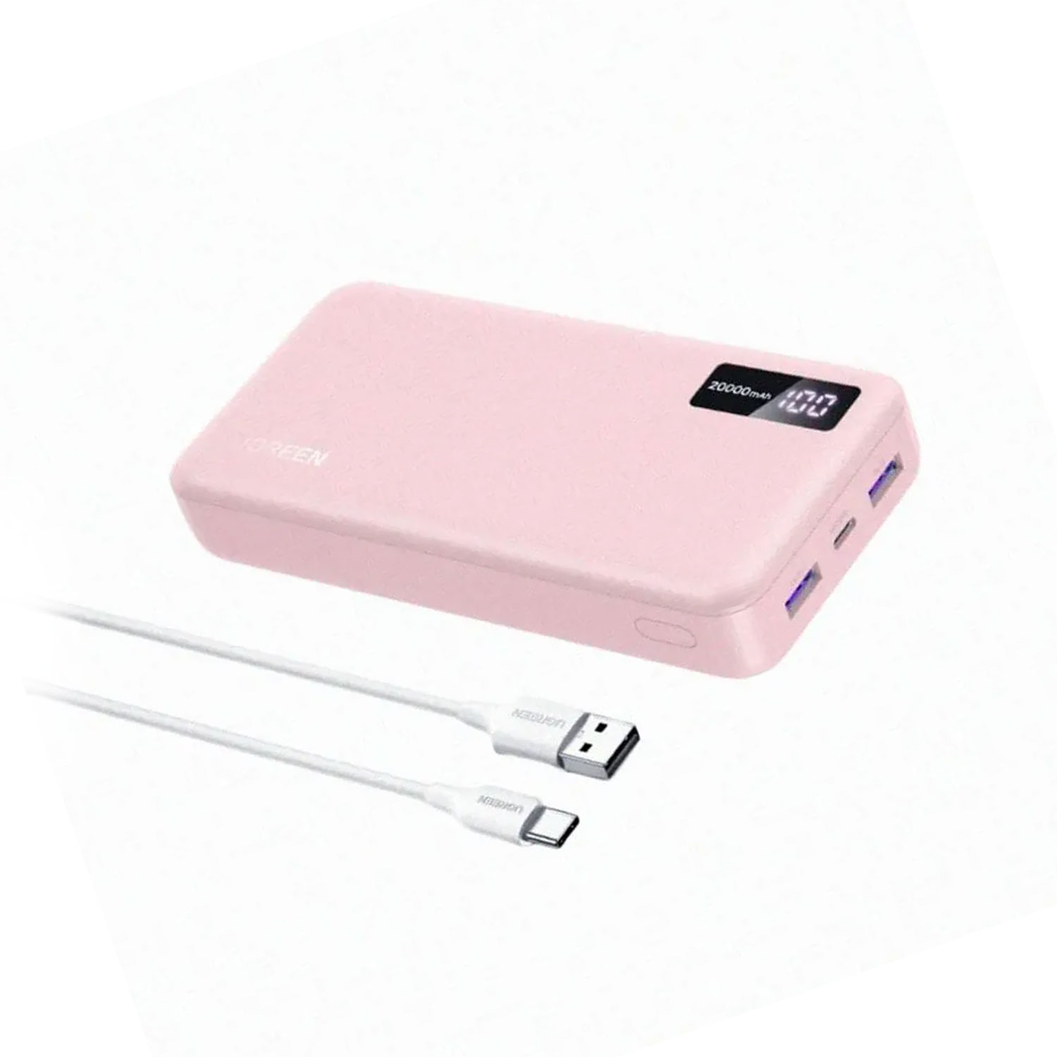 POWER BANK UGREEN 20W 20000 MAH CARGA RÁPIDA ROSA 65589B - 3