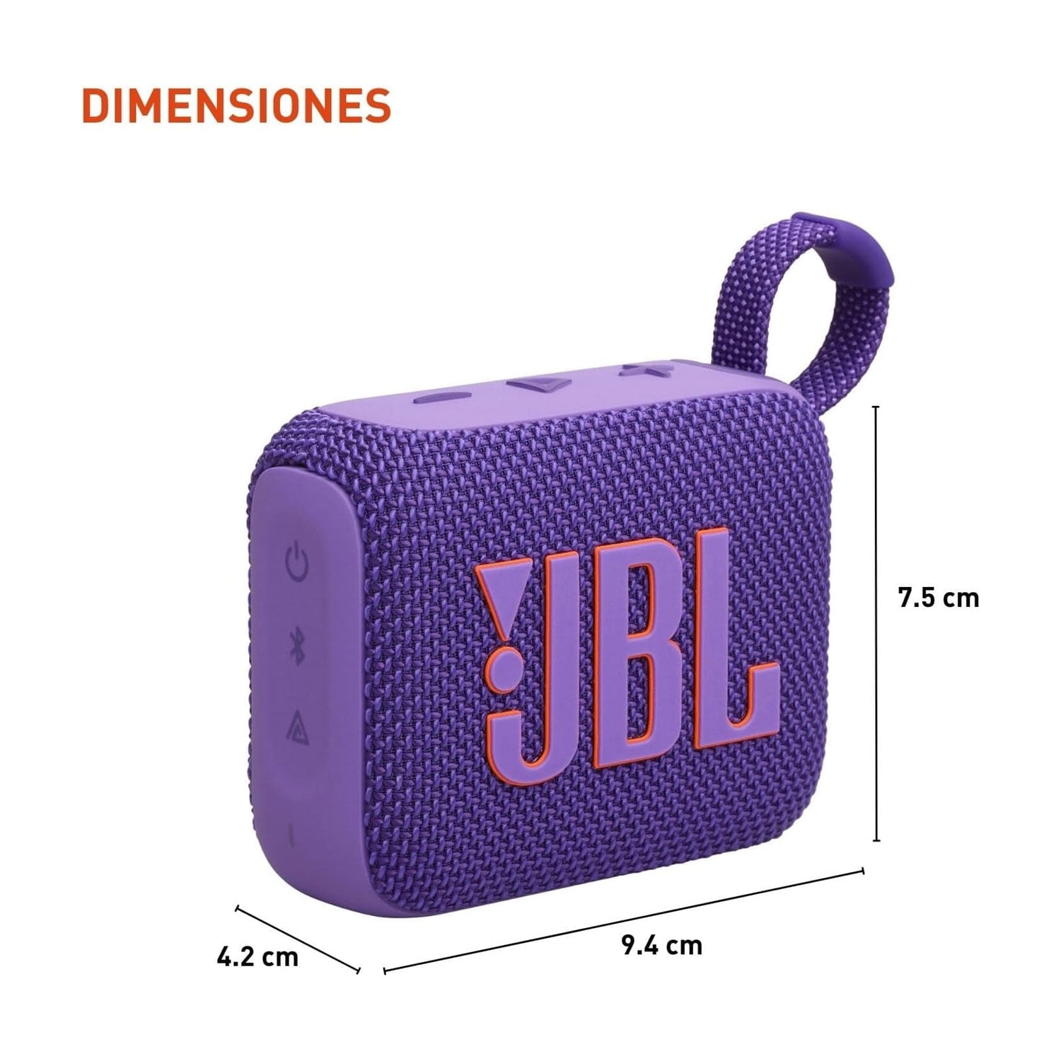 PARLANTE JBL GO 4 BLUETOOTH MORADO - 3