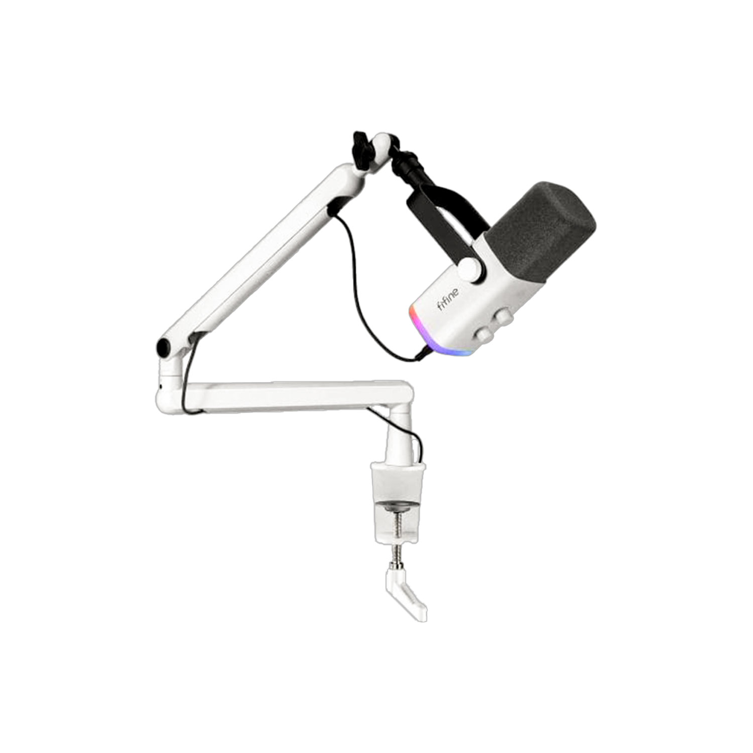 MICRÓFONO FIFINE TAM8 USB (SOPORTE DE BRAZO) BLANCO - 1