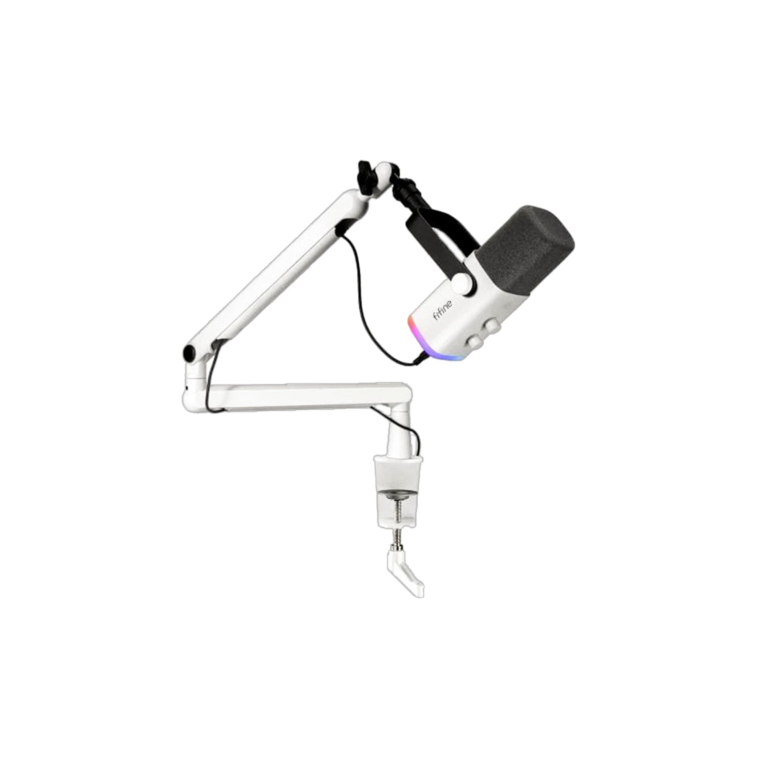MICRÓFONO FIFINE TAM8 USB (SOPORTE DE BRAZO) BLANCO - 4