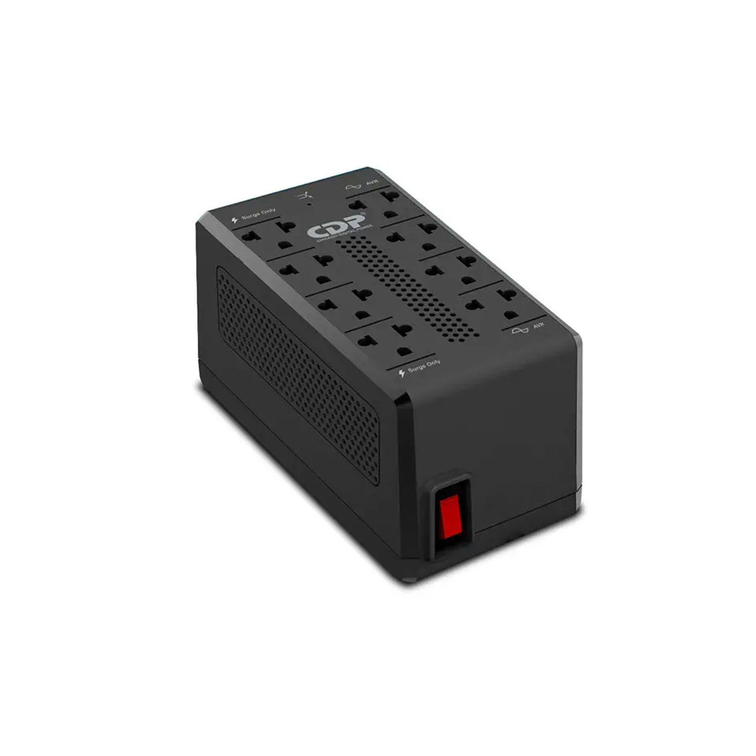 ESTABILIZADOR CDP RAVR1008I 900VA 450W 8 TOMAS NEGRO - 1