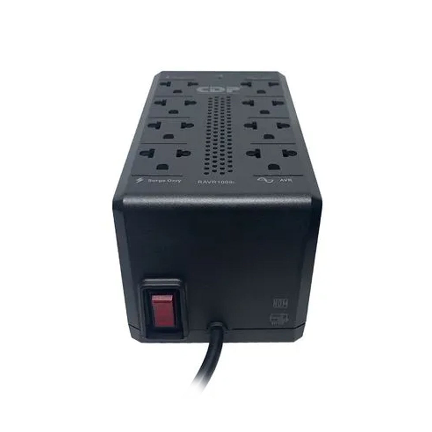 ESTABILIZADOR CDP RAVR1008I 900VA 450W 8 TOMAS NEGRO - 4