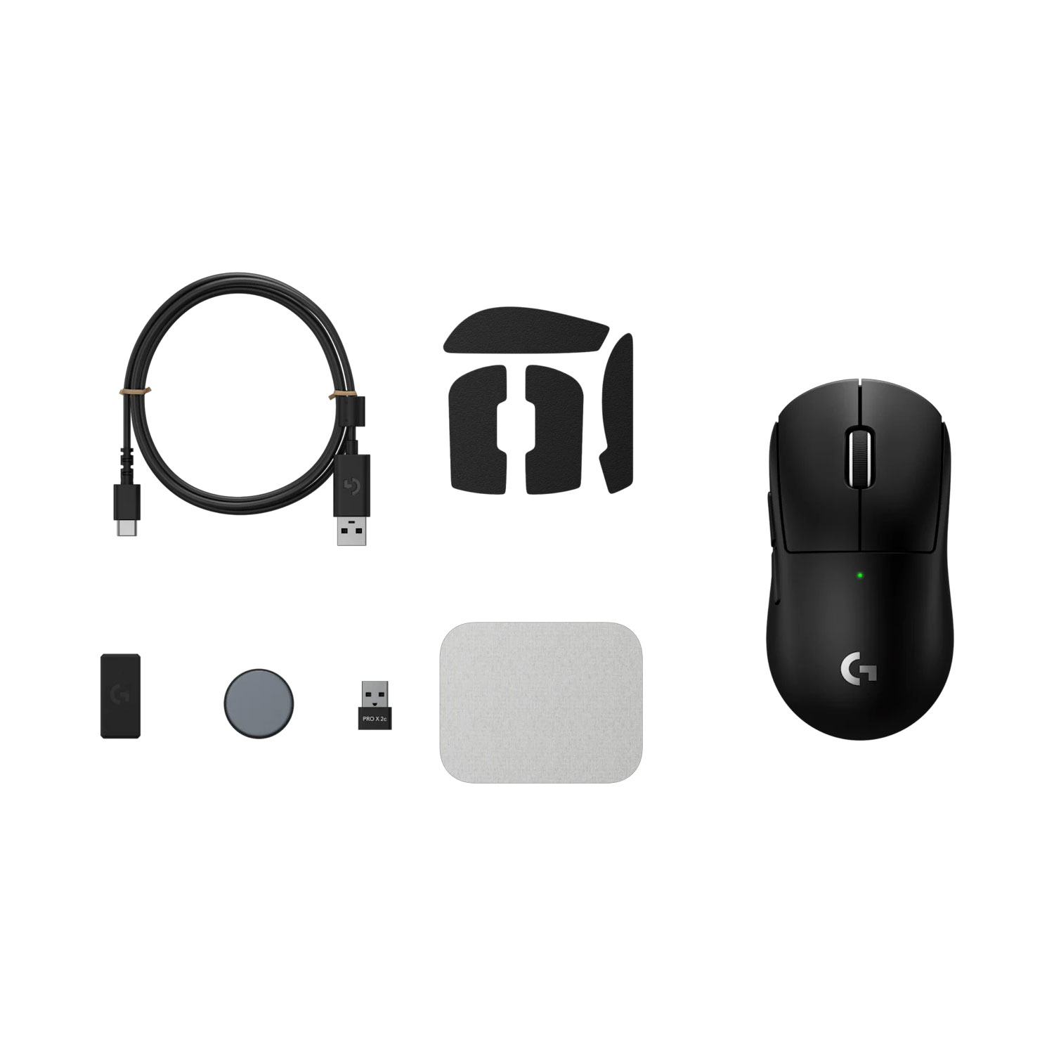 MOUSE GAMER LOGITECH G PRO X SUPERLIGHT 2C 44K DPI / WIRELESS LIGHTSPEE / LIGHTFORCE HERO 2 BLACK - 6