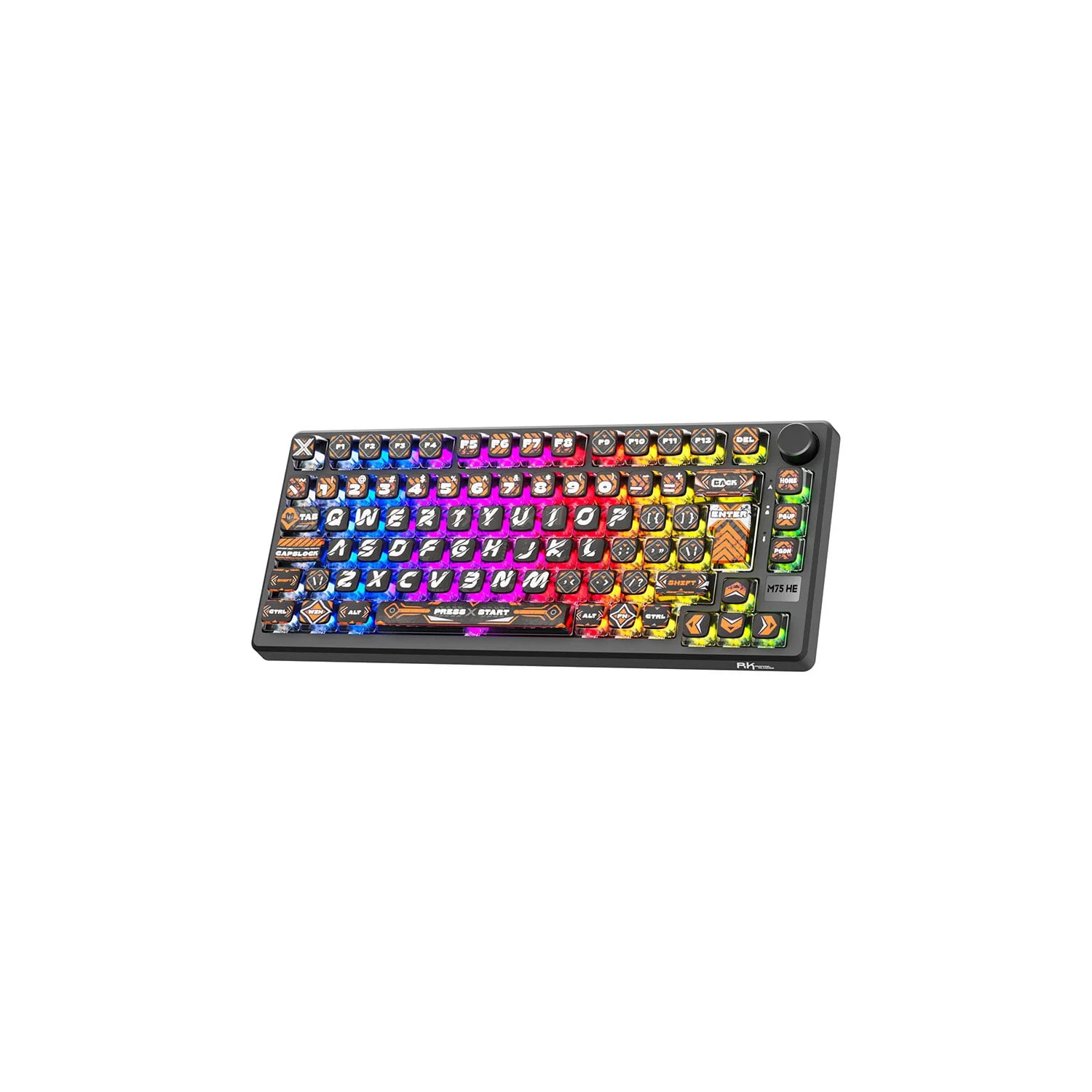 TECLADO GAMER ROYAL KLUDGE RK-M75 HE CABLEADO HEPHAESTUS MINT MAGNETIC SWICTH - 2