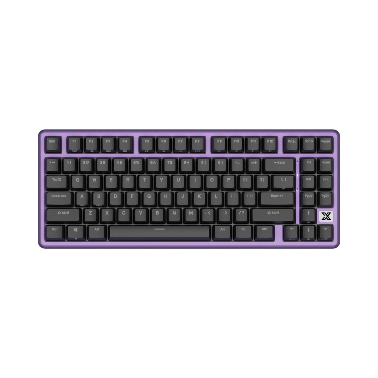 TECLADO GAMER ROYAL KLUDGE RK-X87 CABLEADO BLACKBERRY MOUSE CREAMY SWITCH - 1