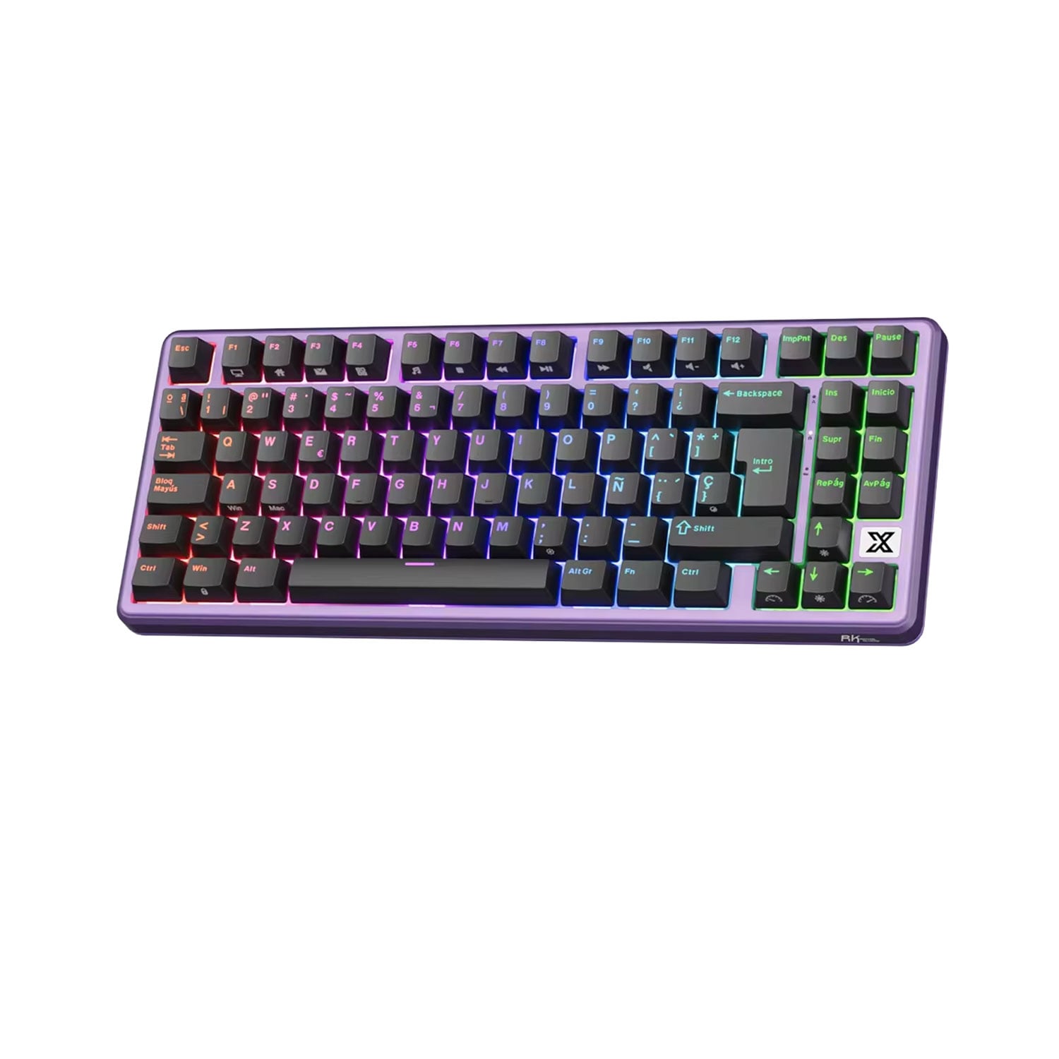 TECLADO GAMER ROYAL KLUDGE RK-X87 CABLEADO BLACKBERRY MOUSE CREAMY SWITCH - 2
