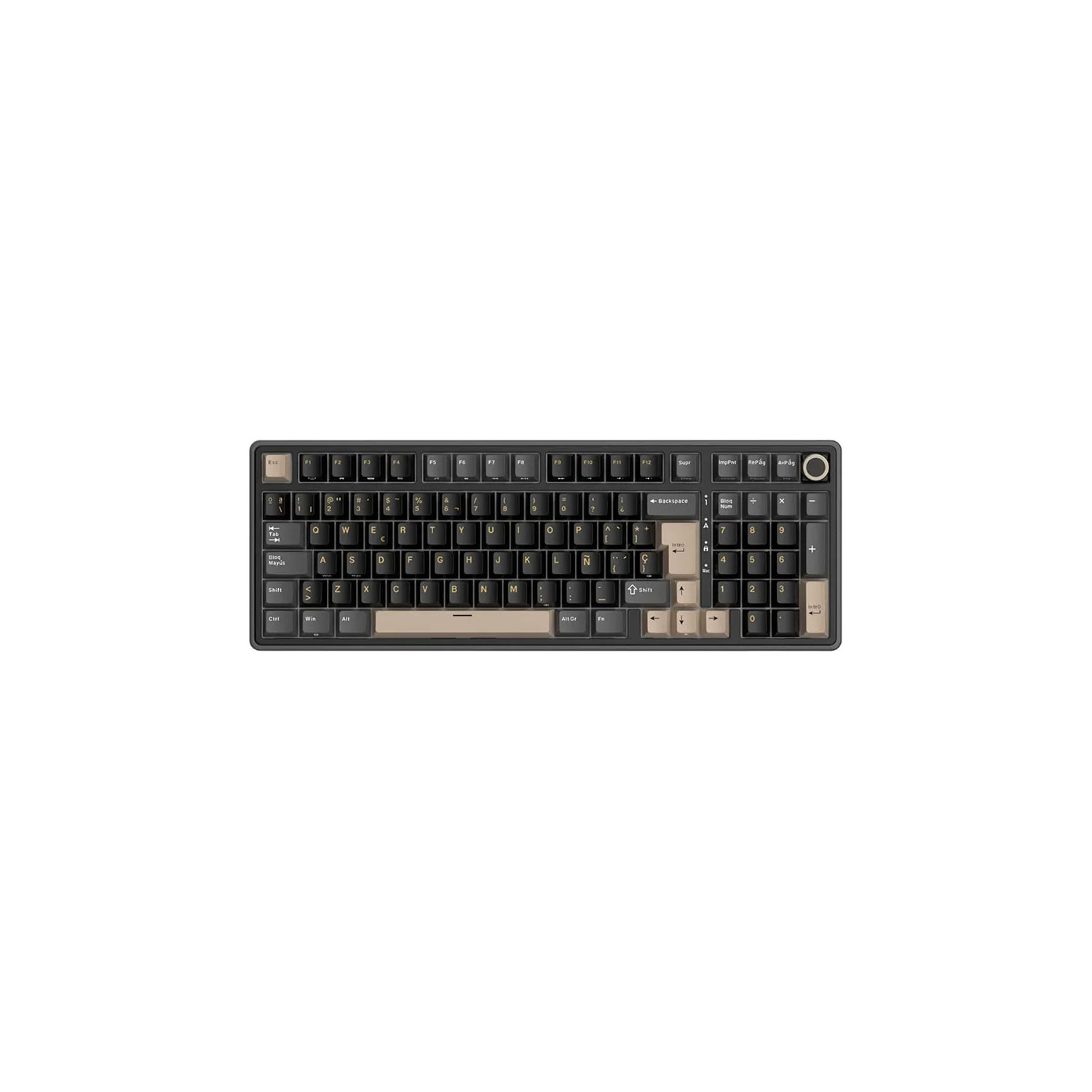 TECLADO GAMER ROYAL KLUDGE RK-R98PRO CABLEADO PHANTOM CREAMY SWITCH - 2