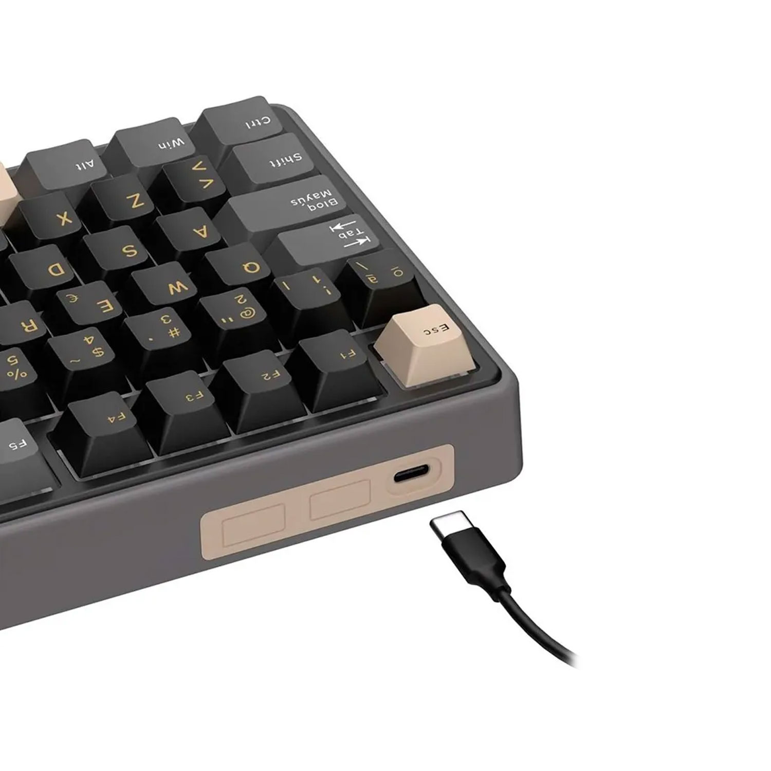TECLADO GAMER ROYAL KLUDGE RK-R98PRO CABLEADO PHANTOM CREAMY SWITCH - 5