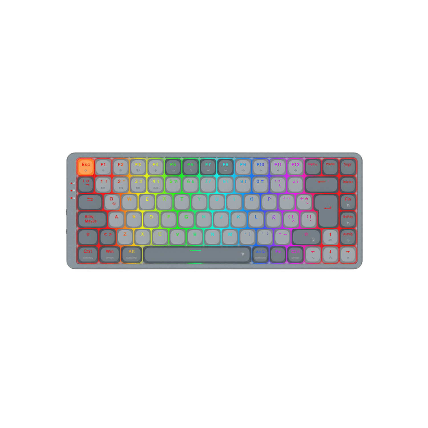 TECLADO GAMER REDRAGON AZURE 75% K652GG RGB PRO ESPAÑOL - 1