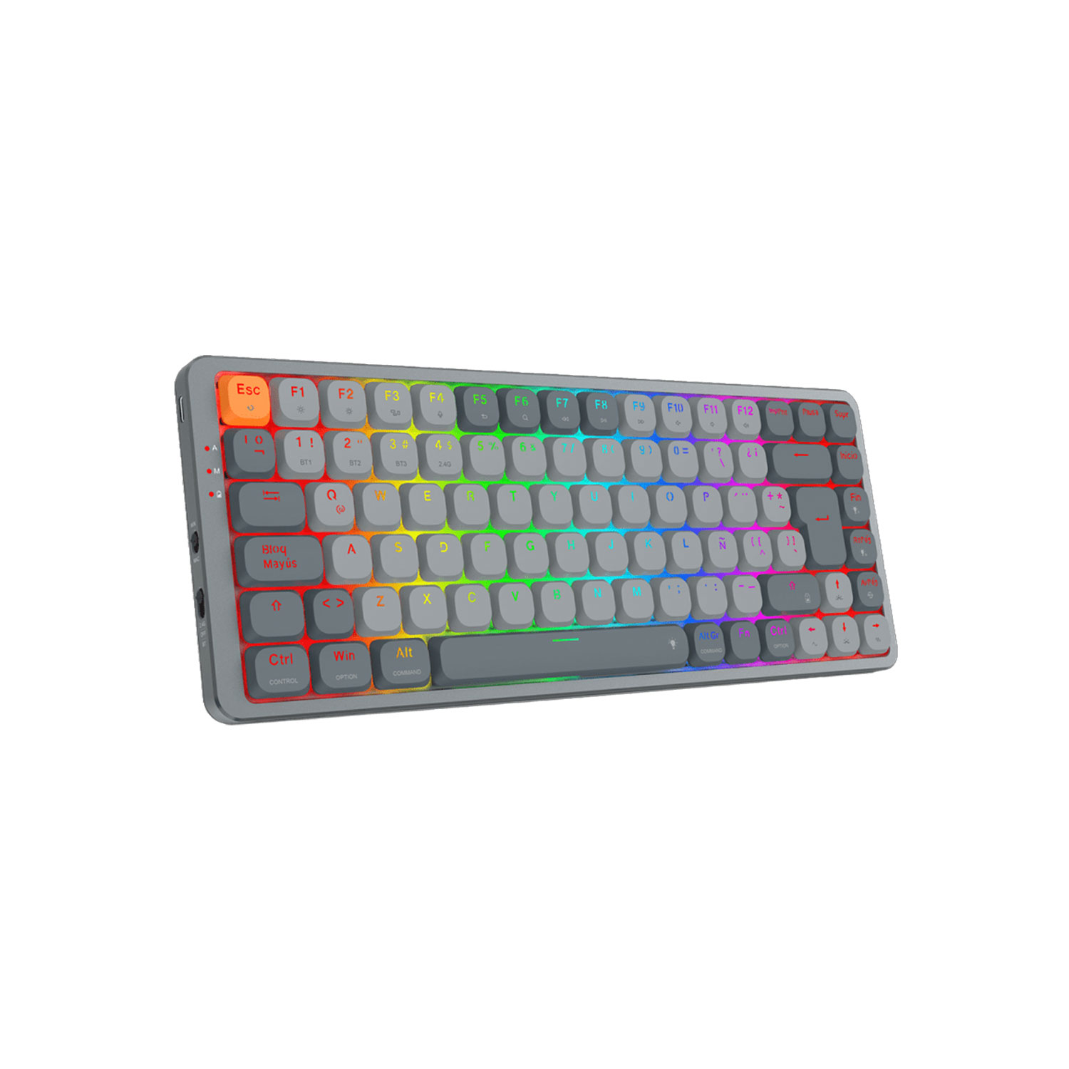 TECLADO GAMER REDRAGON AZURE 75% K652GG RGB PRO ESPAÑOL - 2