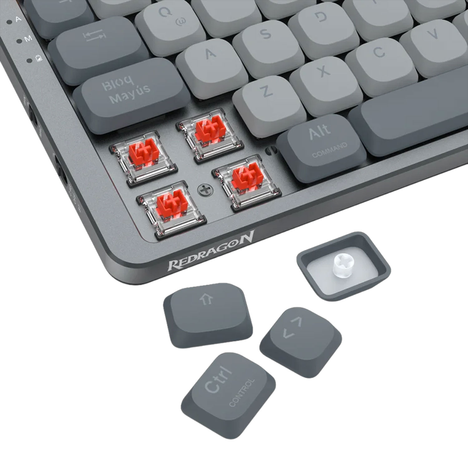 TECLADO GAMER REDRAGON AZURE 75% K652GG RGB PRO ESPAÑOL - 5