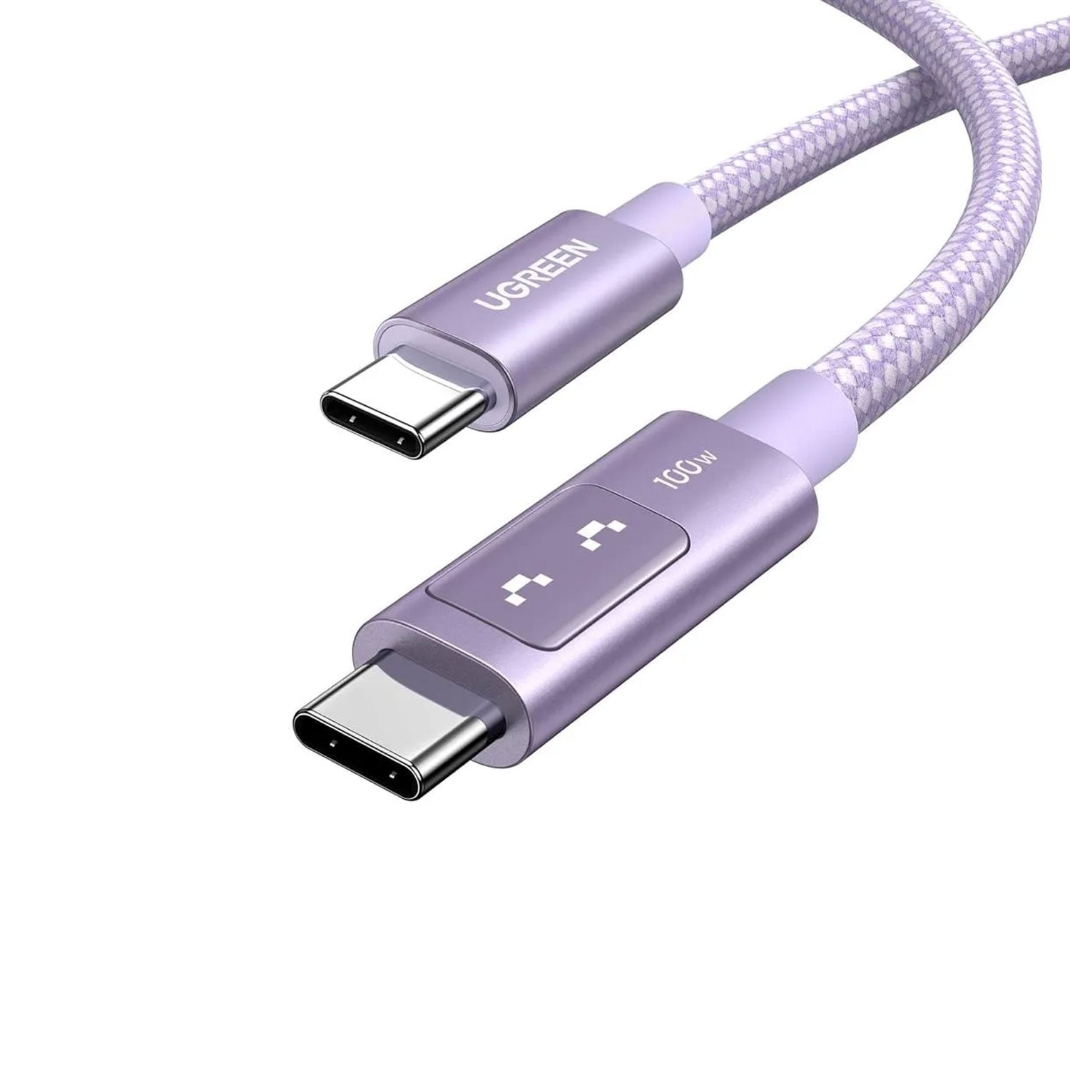 CABLE UGREEN UNO USB-C A USB-C PD CARGA RÁPIDA 1M MORADO L509-65092 - 1