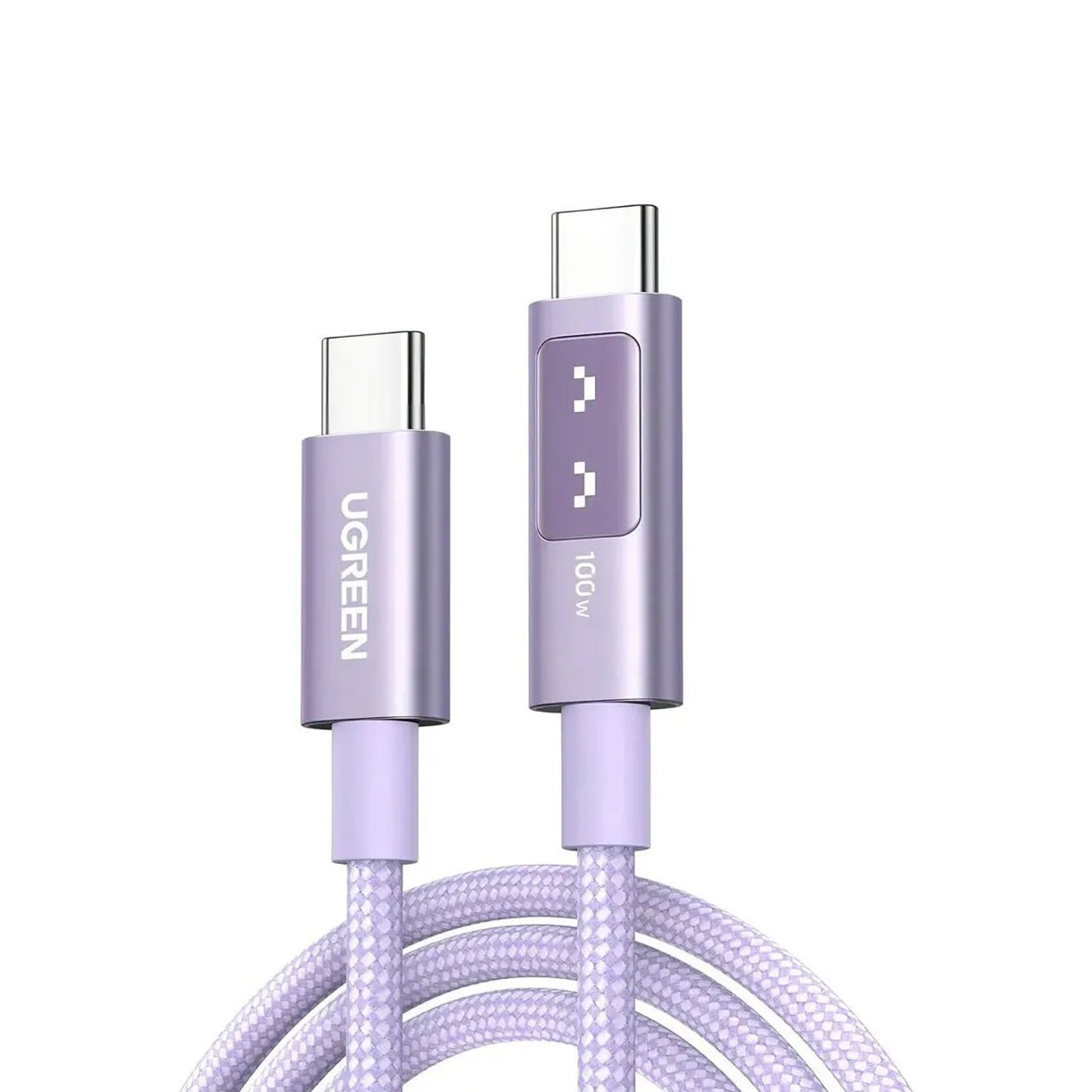 CABLE UGREEN UNO USB-C A USB-C PD CARGA RÁPIDA 1M MORADO L509-65092 - 2